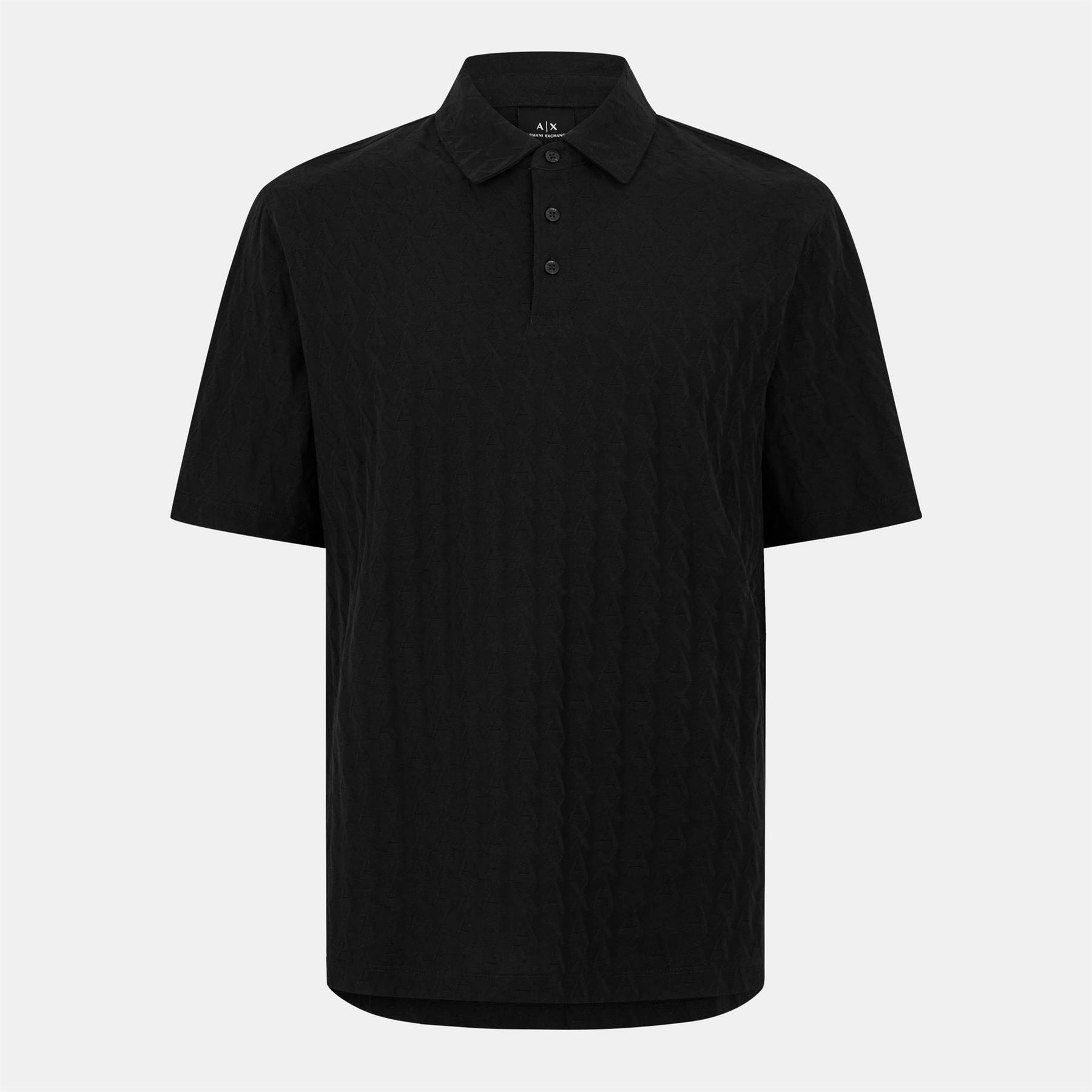 Armani Exchange Exchange Collared Neck Short Sleeve Polo Shirt