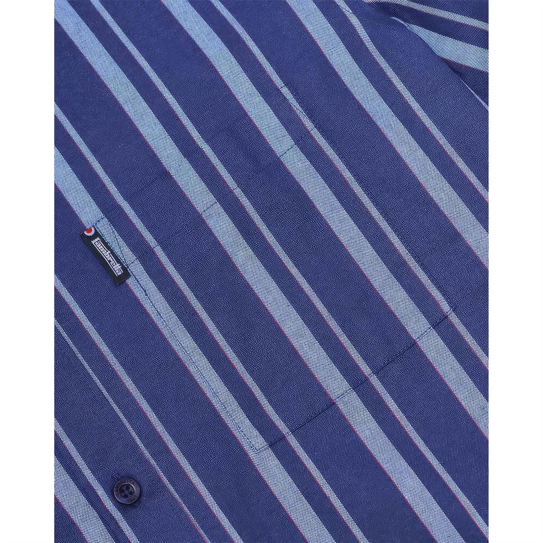 Lambretta Striped Short Sleeve Regular Fit Shirt