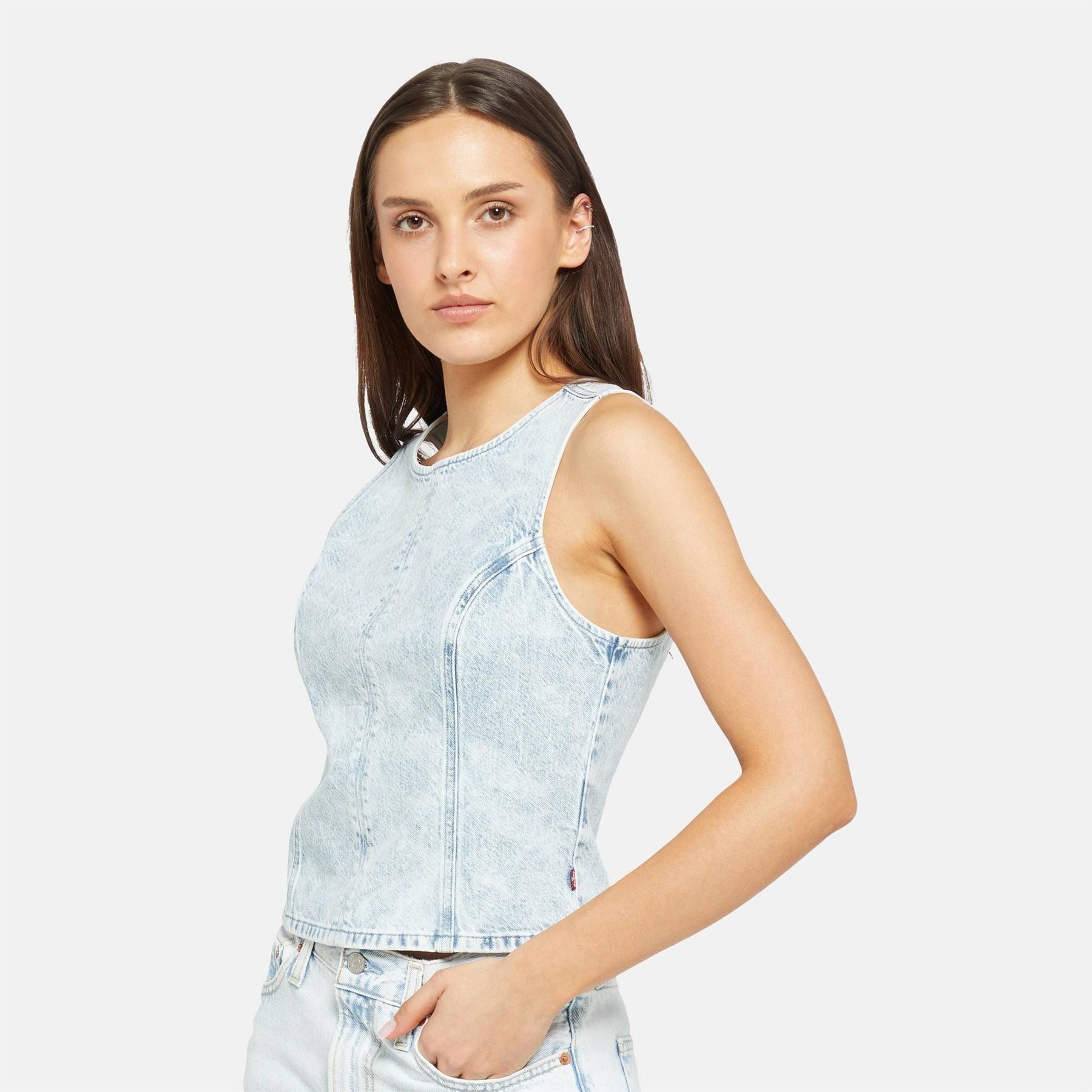 Levis Topanga Slim Fit Denim Tank