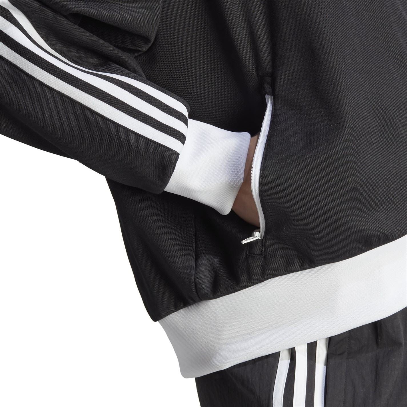 adidas Originals Track High Neck Ribbed Cuff Jacket