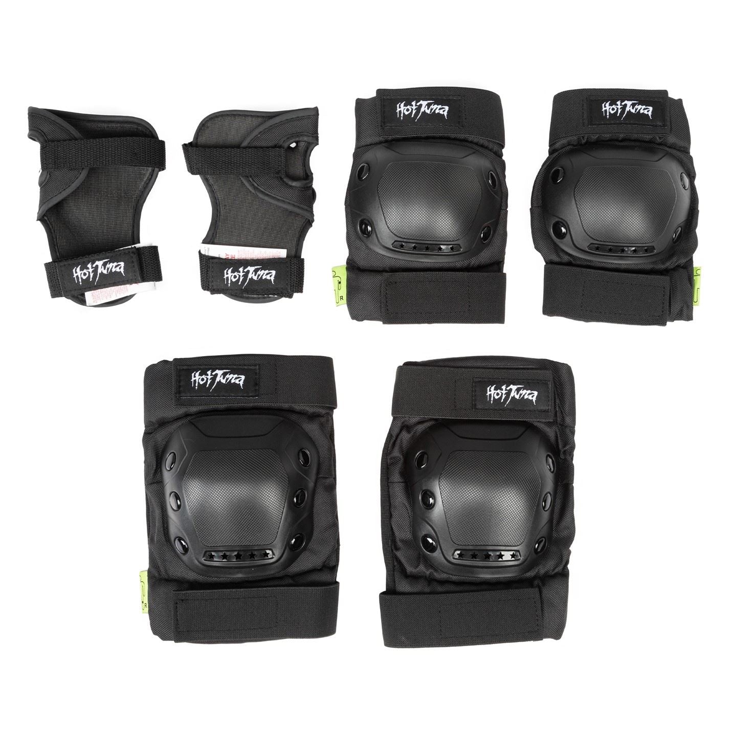 Hot Tuna Skate Protector 3pc Set   Knee Pads Elbow Pad And Wrist Guards
