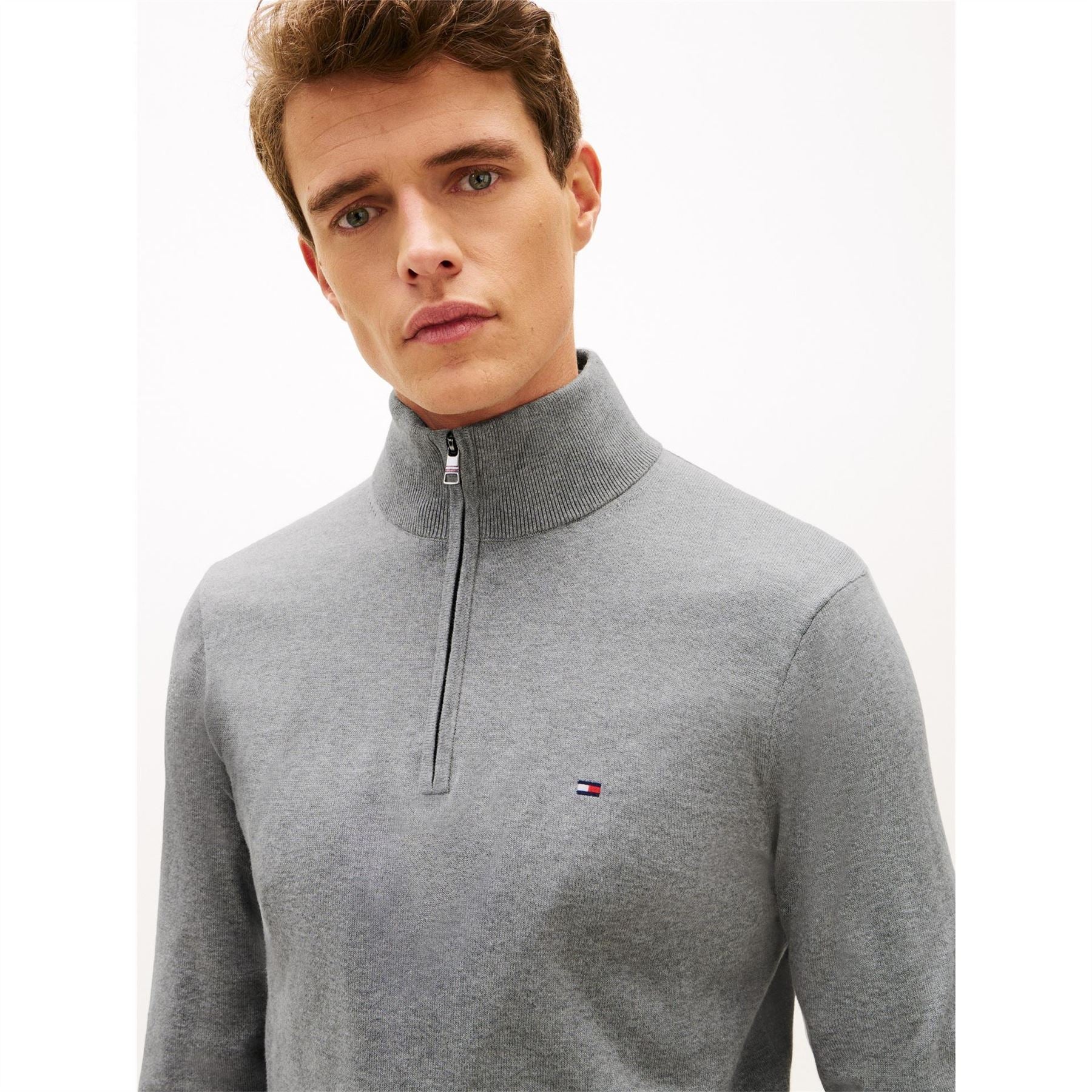 Tommy Hilfiger Hilfiger Essential Cotton Zip Mock