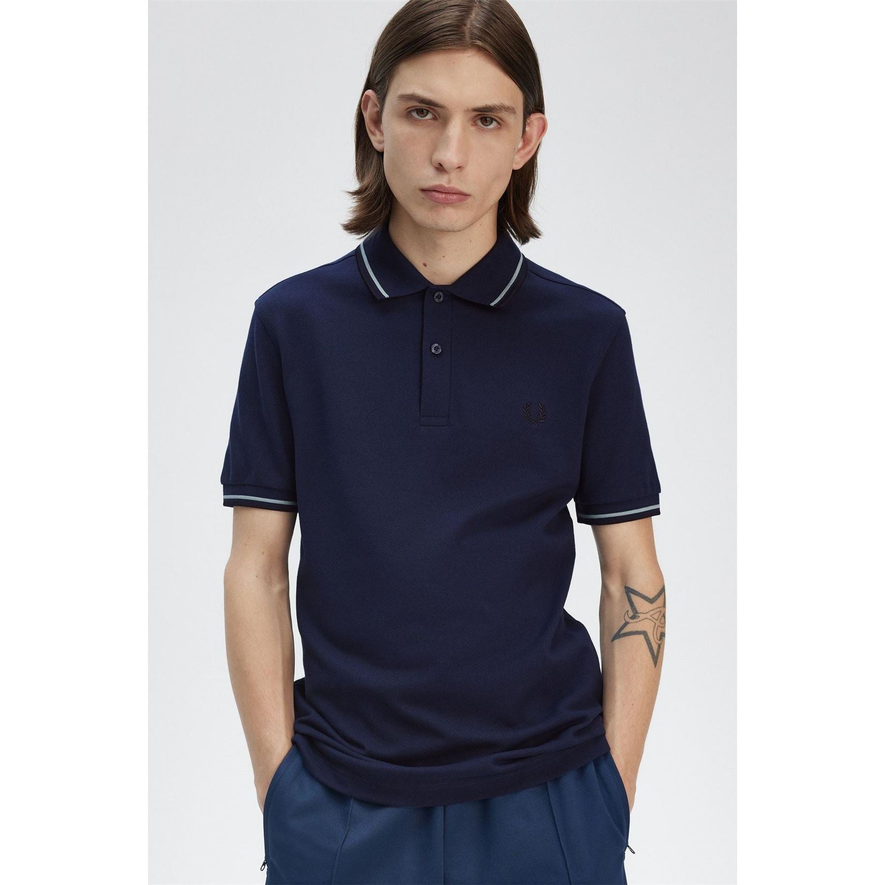 Fred Perry Sleeve Twin Tipped Polo Shirt