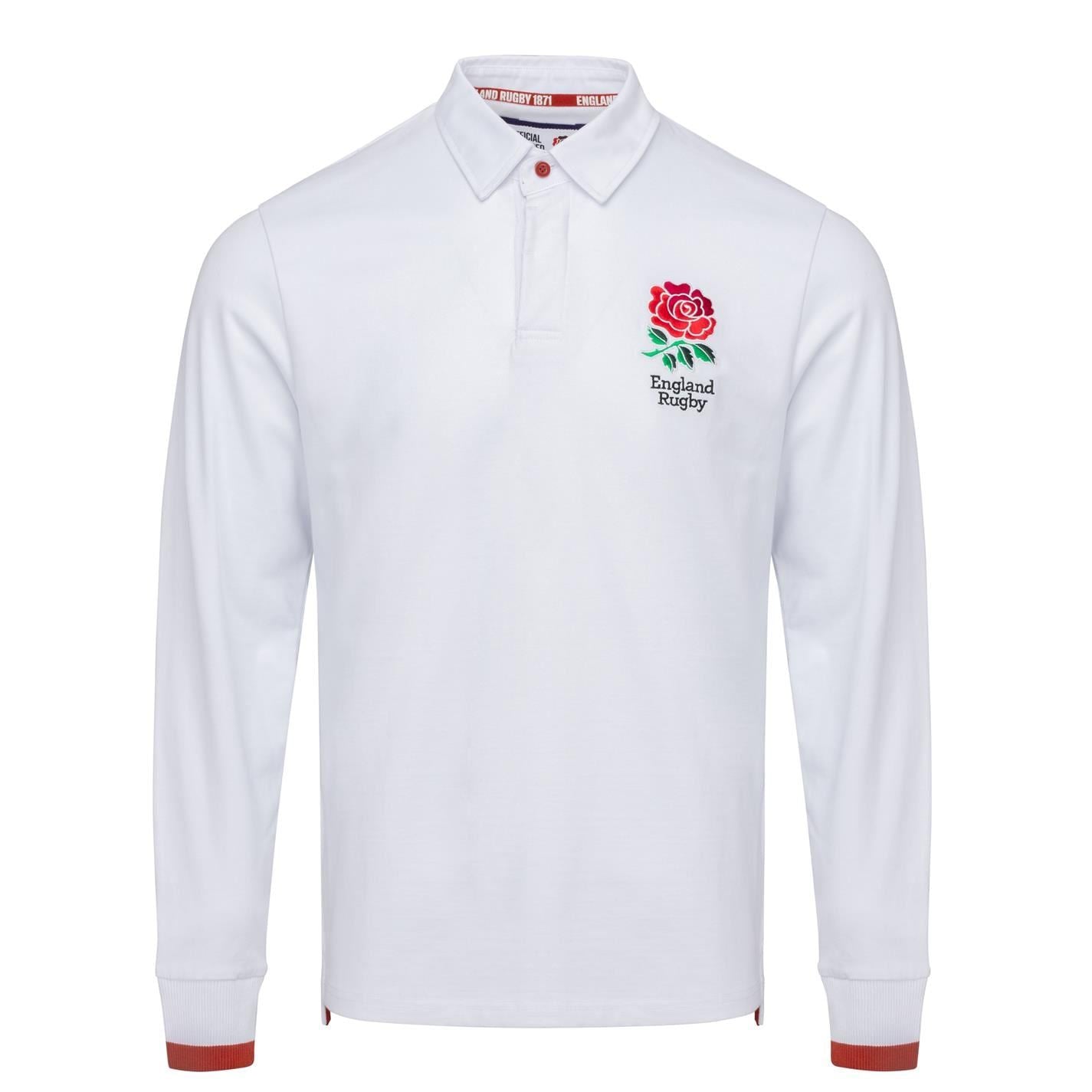 RFU Mens England Rugby Long Sleeve Shirt