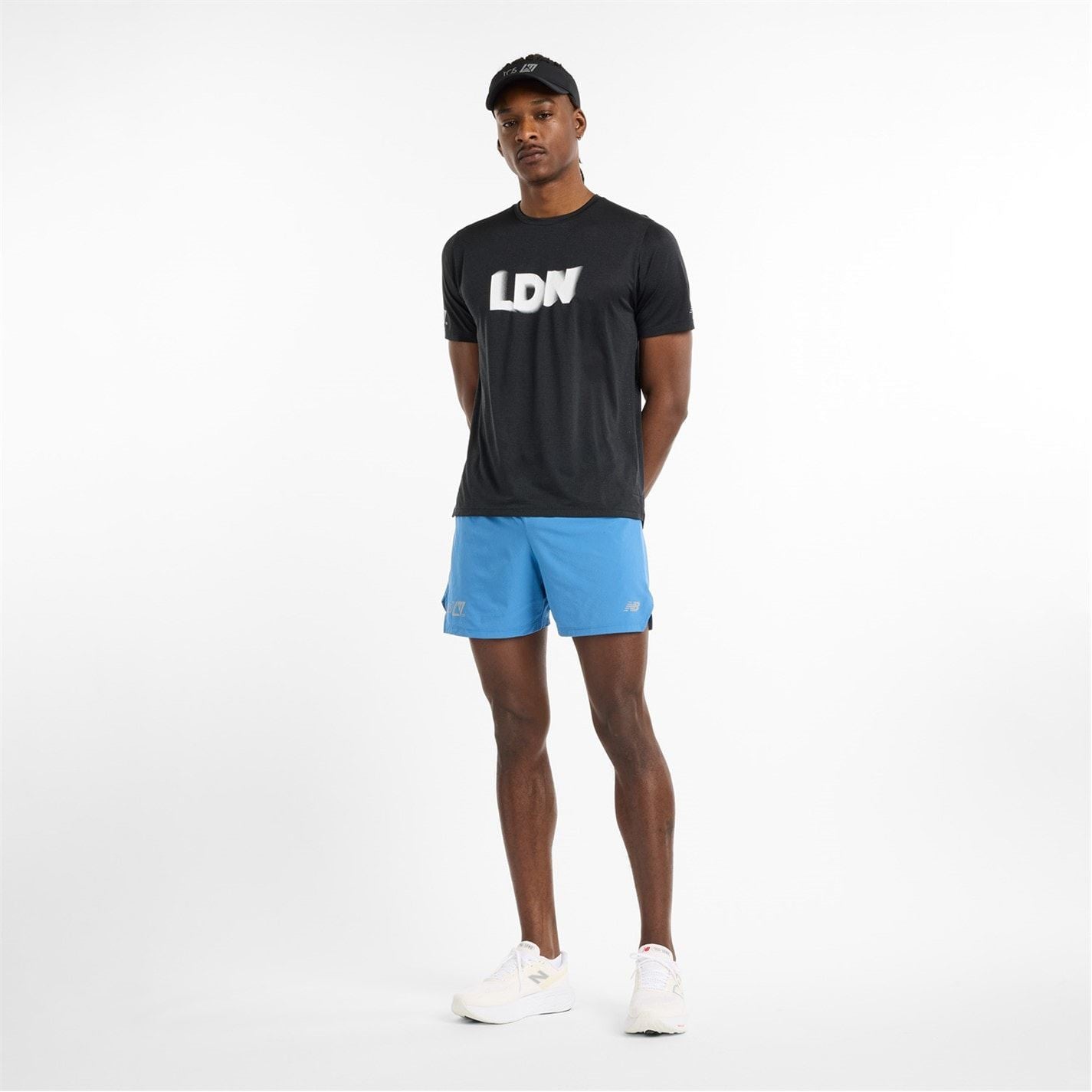 New Balance Mens Balance Ath Ss Bk Smal Running Top