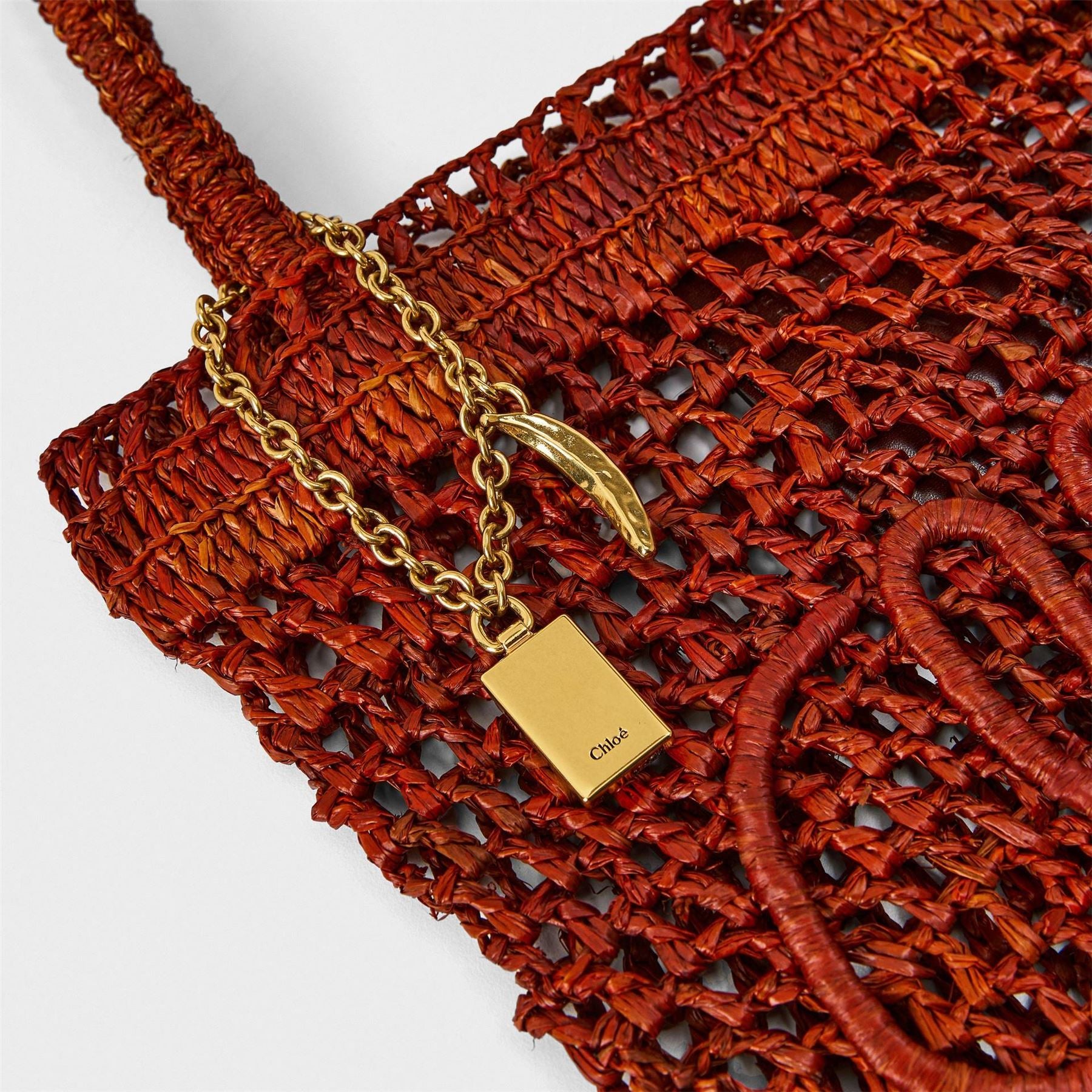 Chloe Summer Shoulder Straw Bag