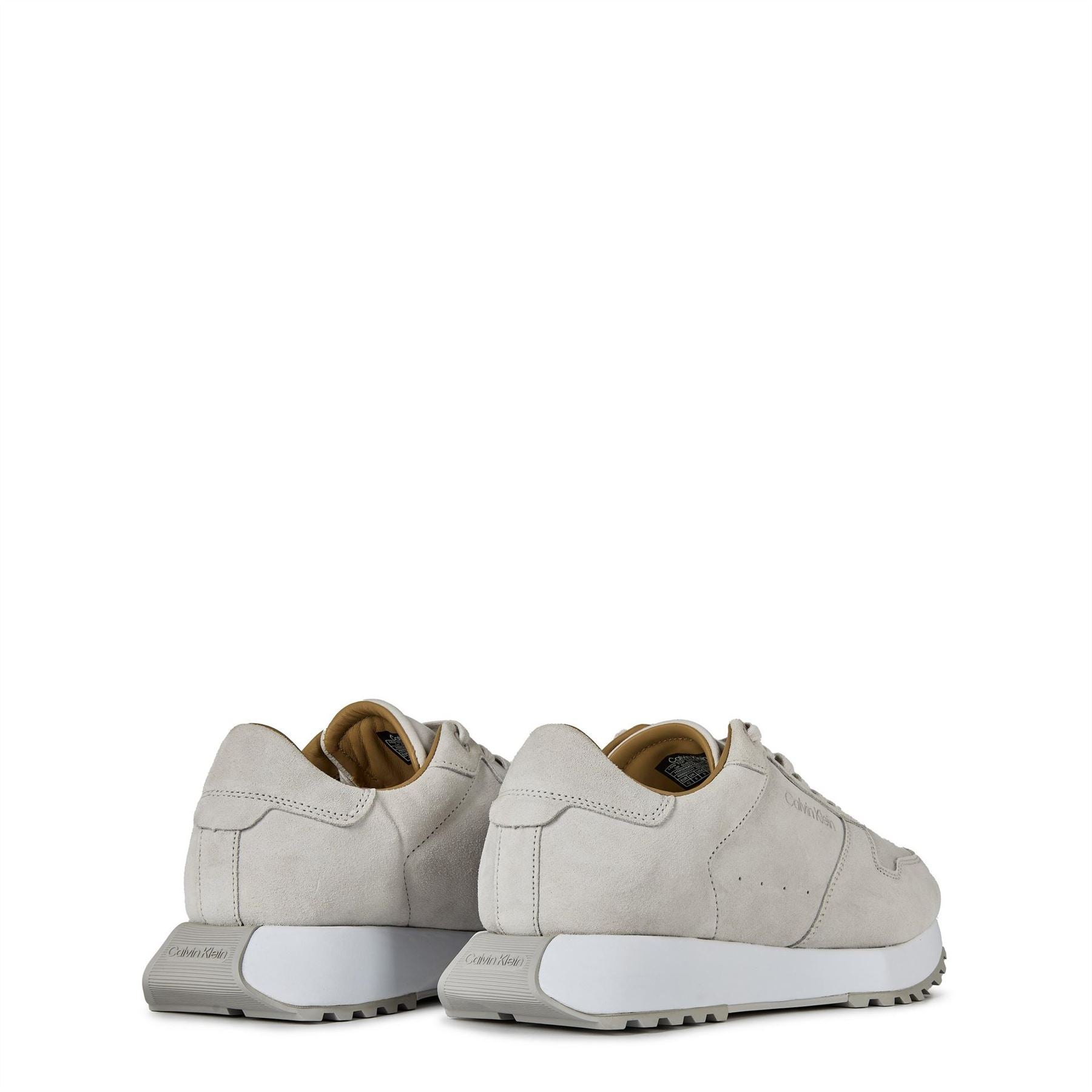 Calvin Klein Lace Up Suede Low Top Sneakers