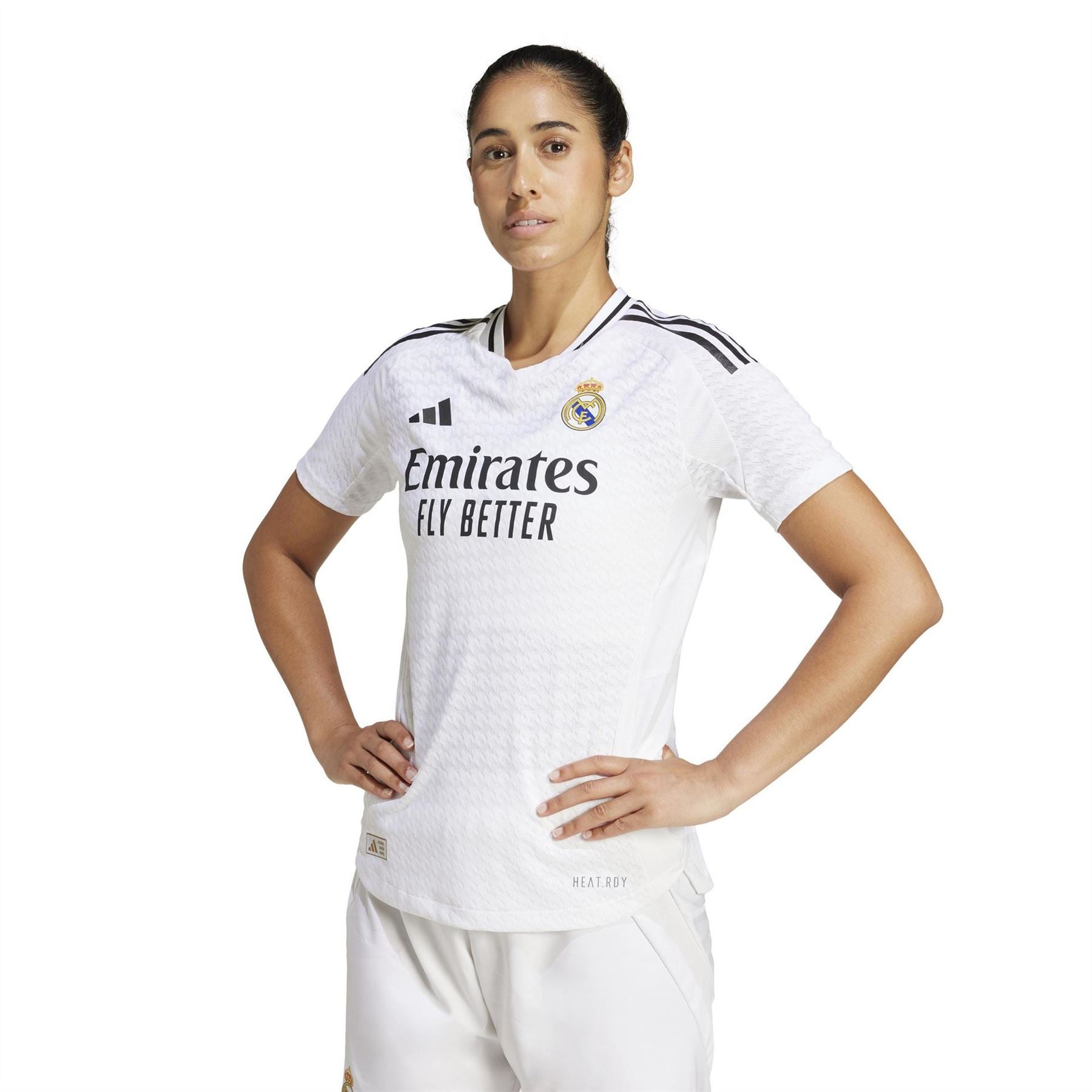 adidas Womens Real Madrid Authentic Home Shirt 24 25
