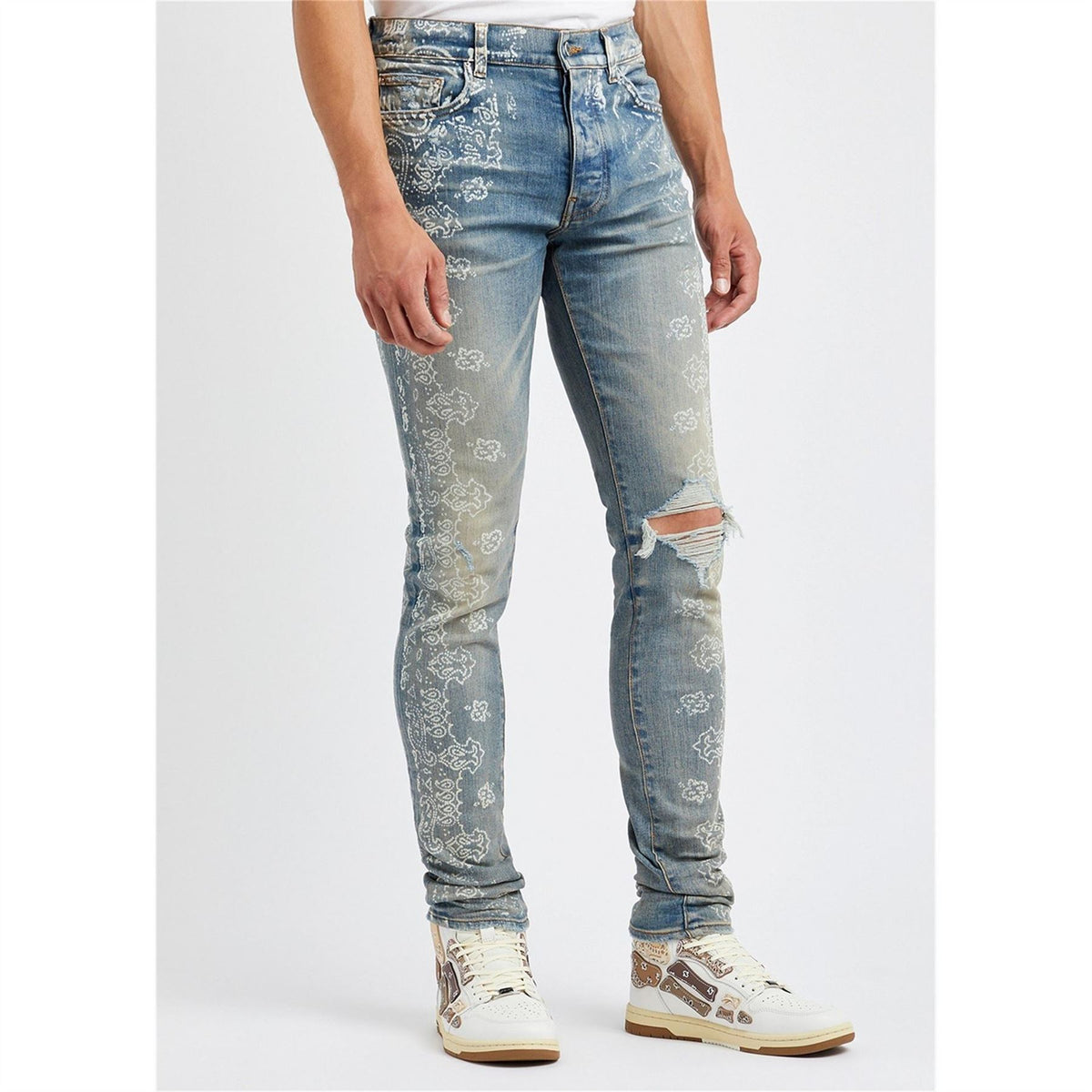 Amiri Bleached Bandana Jeans