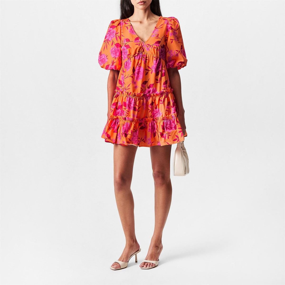 Nobodys Child Lni V-Neck Mini A-Line Dress