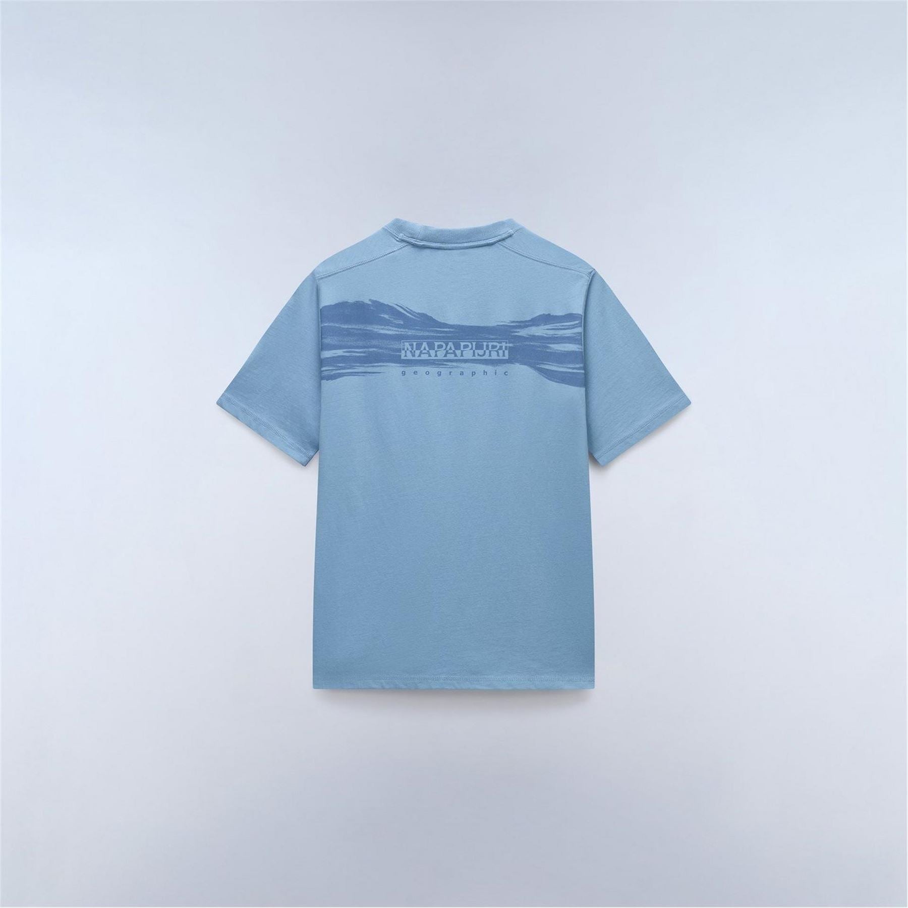 Napapijri Geographic Print Crew Neck Short Sleeve T-Shirt