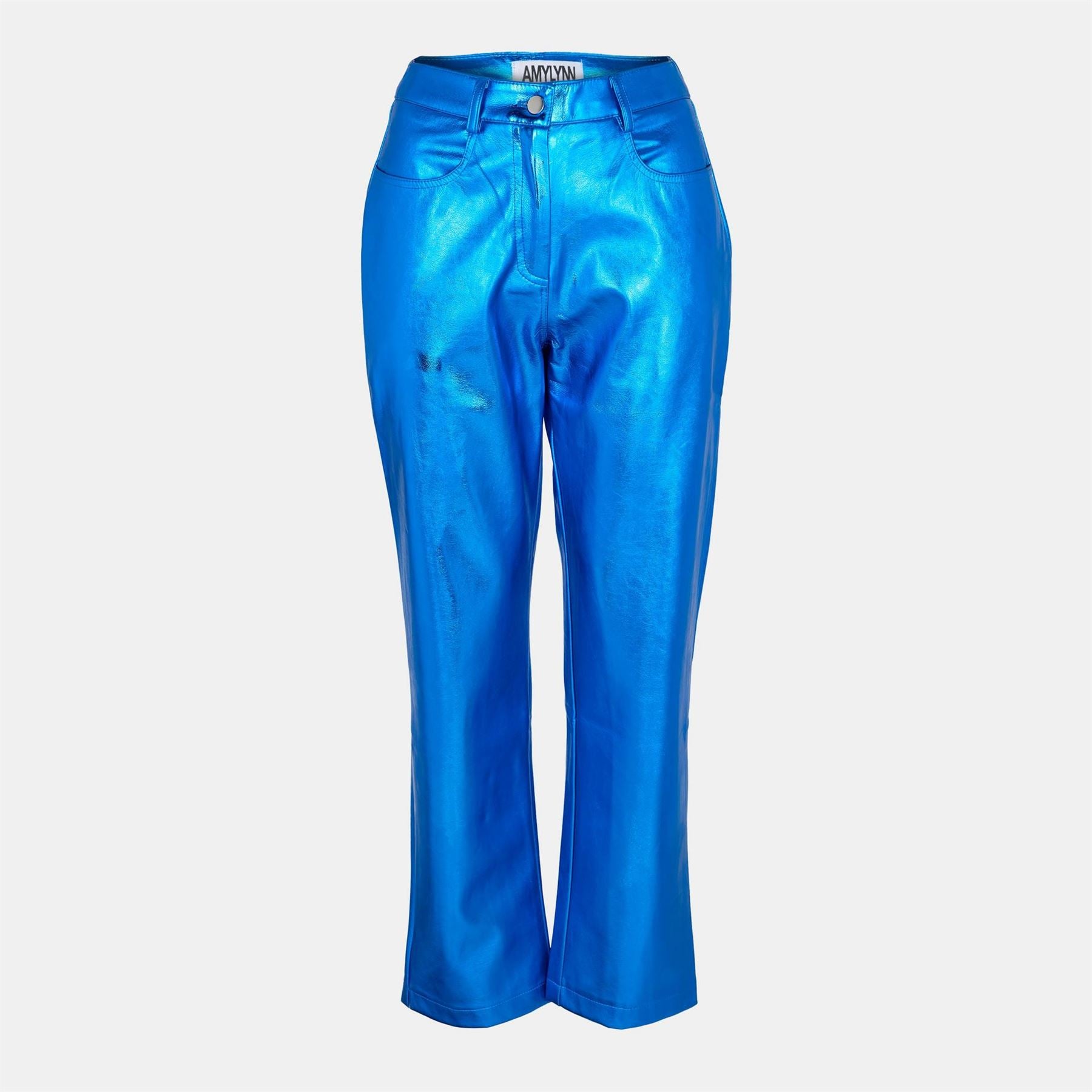 AmyLynn Metallic Patterned Straight Trousers