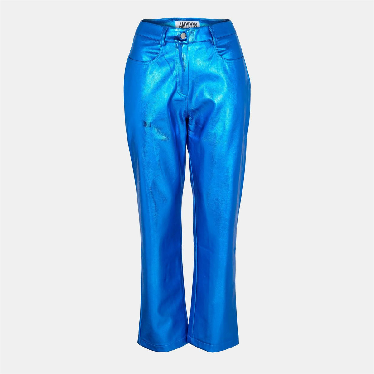 AmyLynn Metallic Patterned Straight Trousers