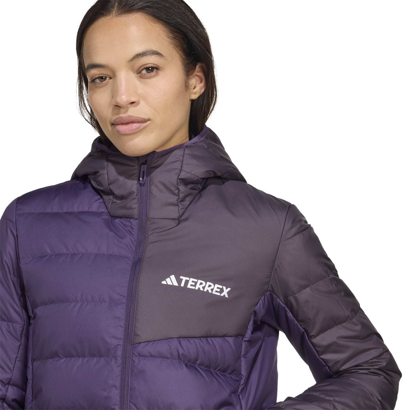 adidas Womens Terrex Multi Light Down Climawarm Hooded Jacket