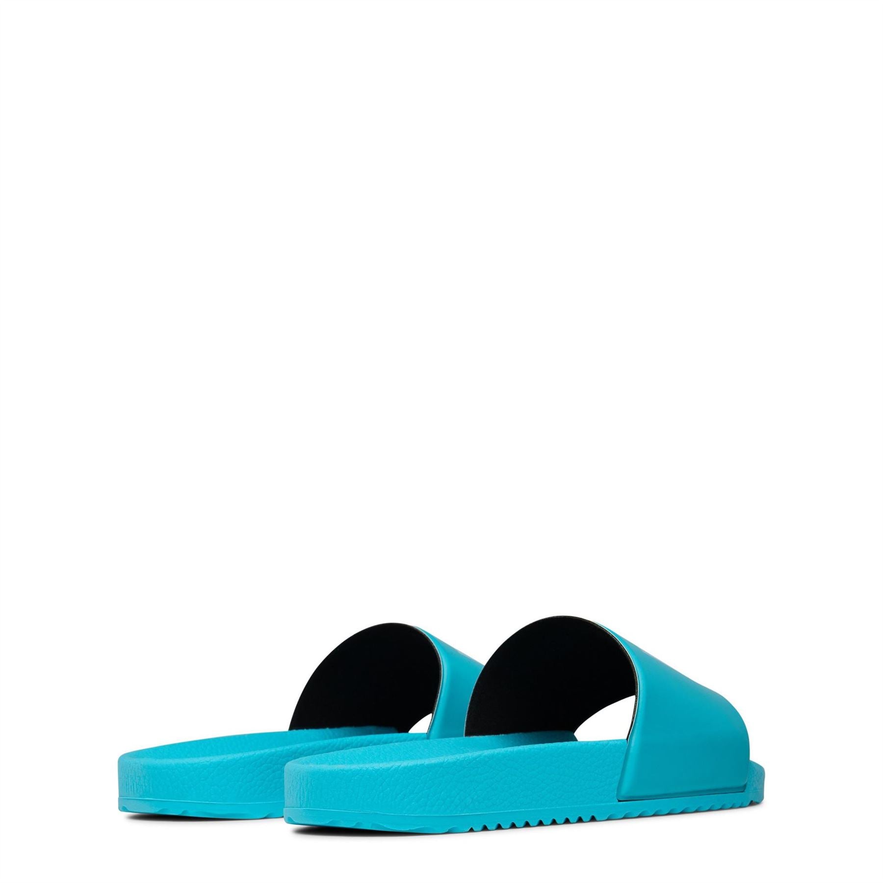 Hugo Logo Print Open Toe Slides