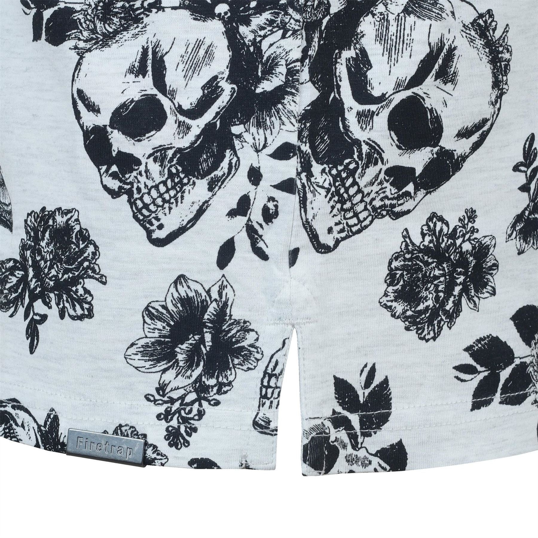Firetrap Mens All Over Print Polo Top