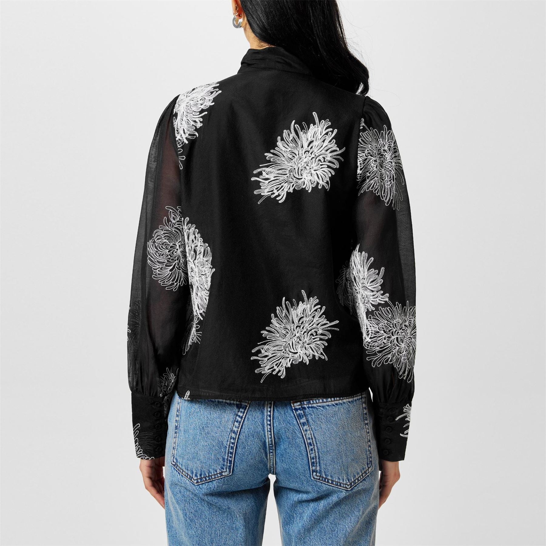 Vero Moda Tie Neck Regular Fit Blouse