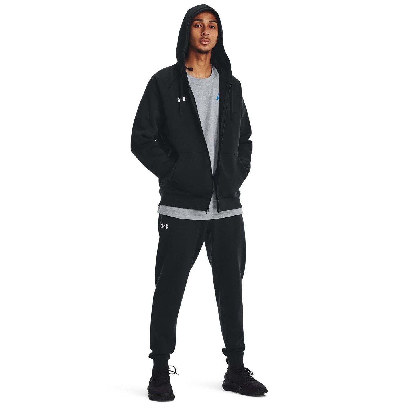 Under Armour Mens Armour Ua Rival Fleece Full Zip Hoodie