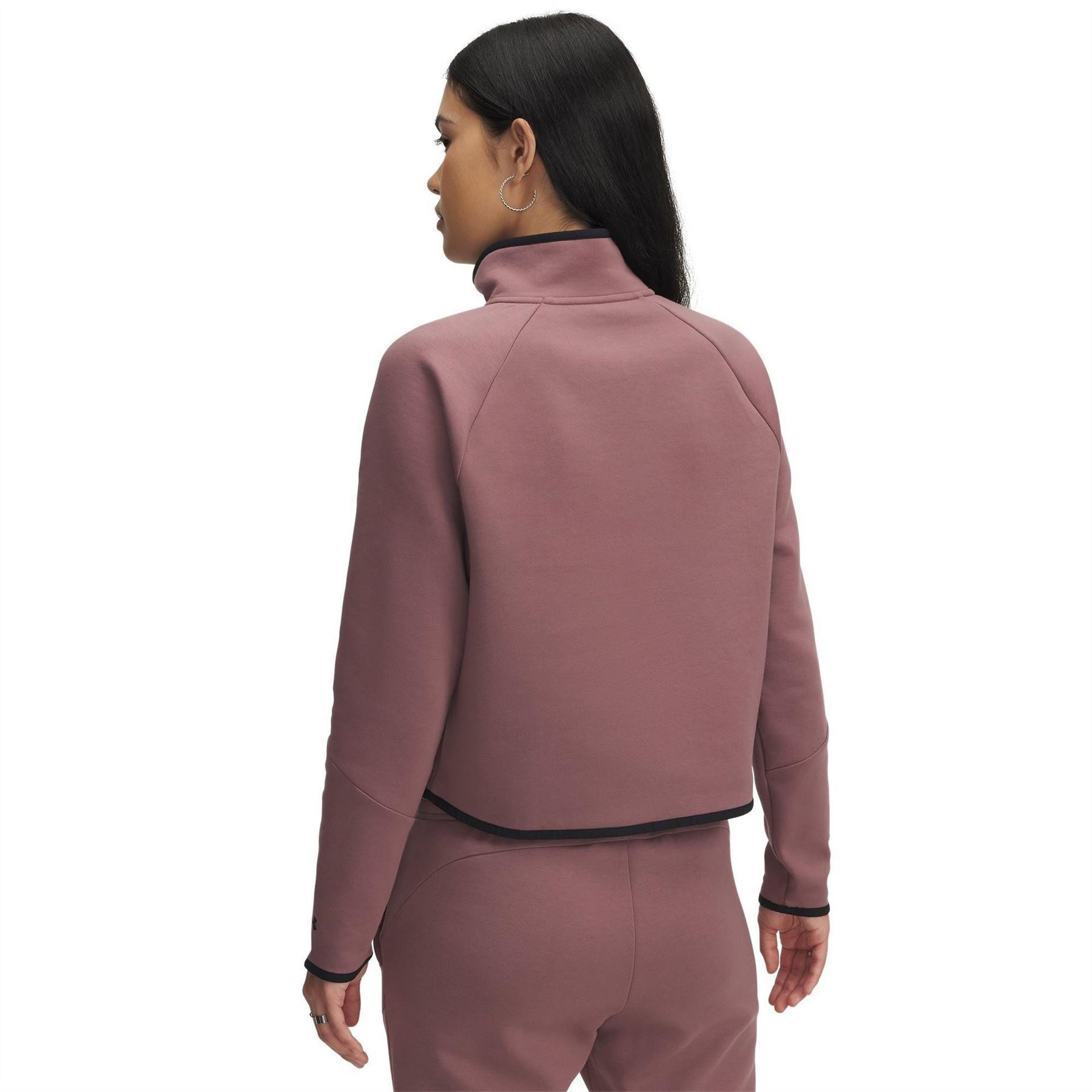 Under Armour Reflective Trim Cropped Raglan Sleeve Relaxed Fit Sweatshirt