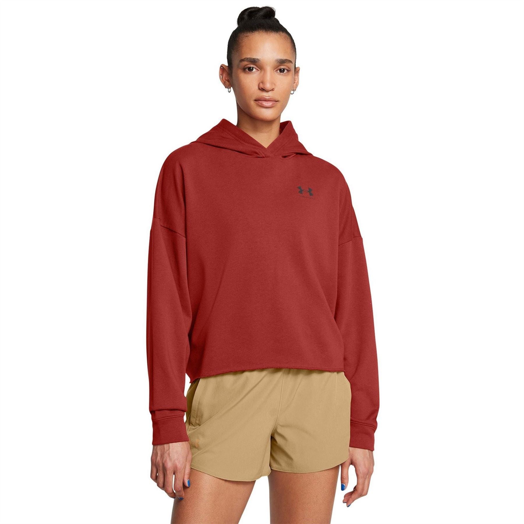 Under Armour Womens Armour Ua Rival Terry Os Hoodie Sweatshirt