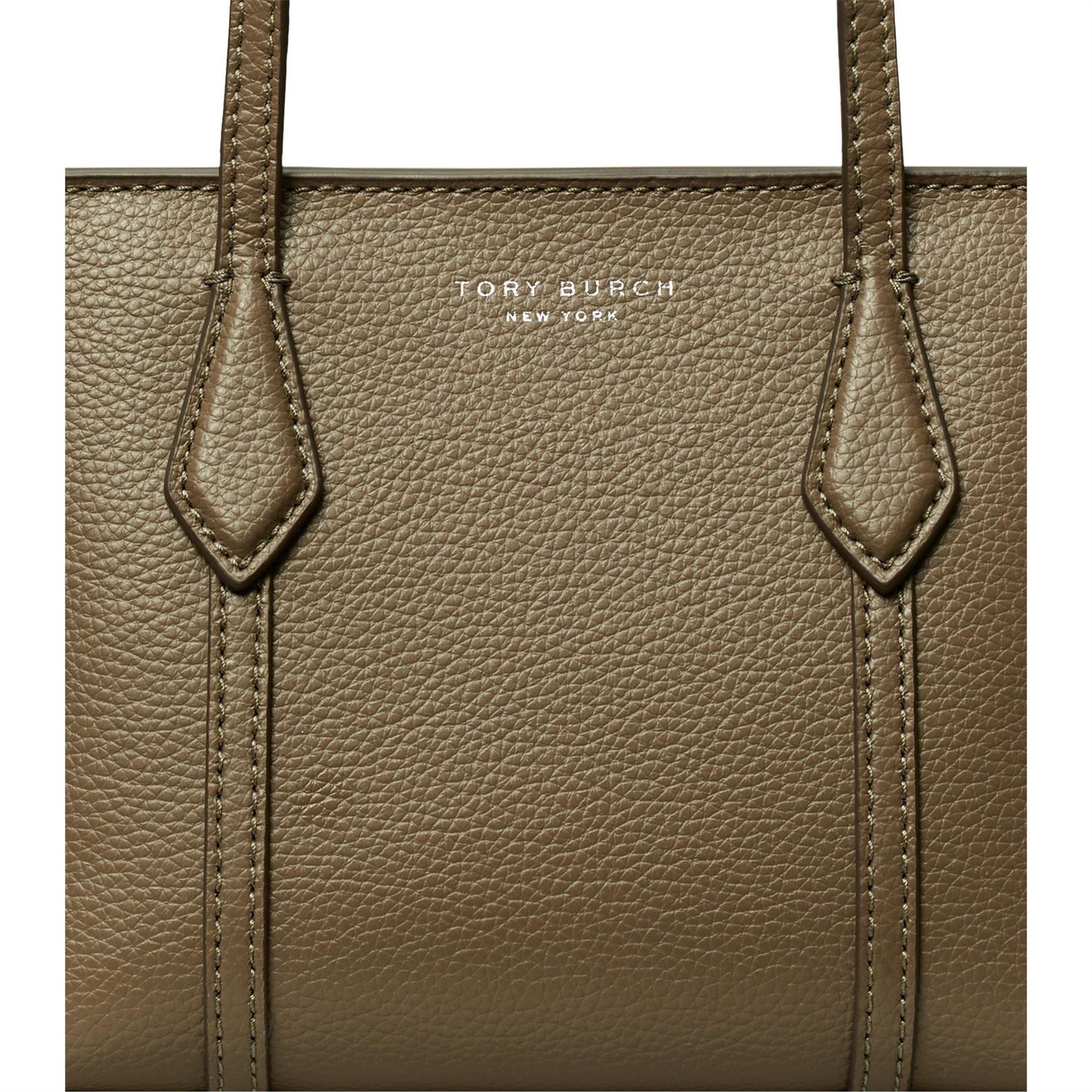 Tory Burch Perry Mini Rectangle Shape Tote Bag with Logo
