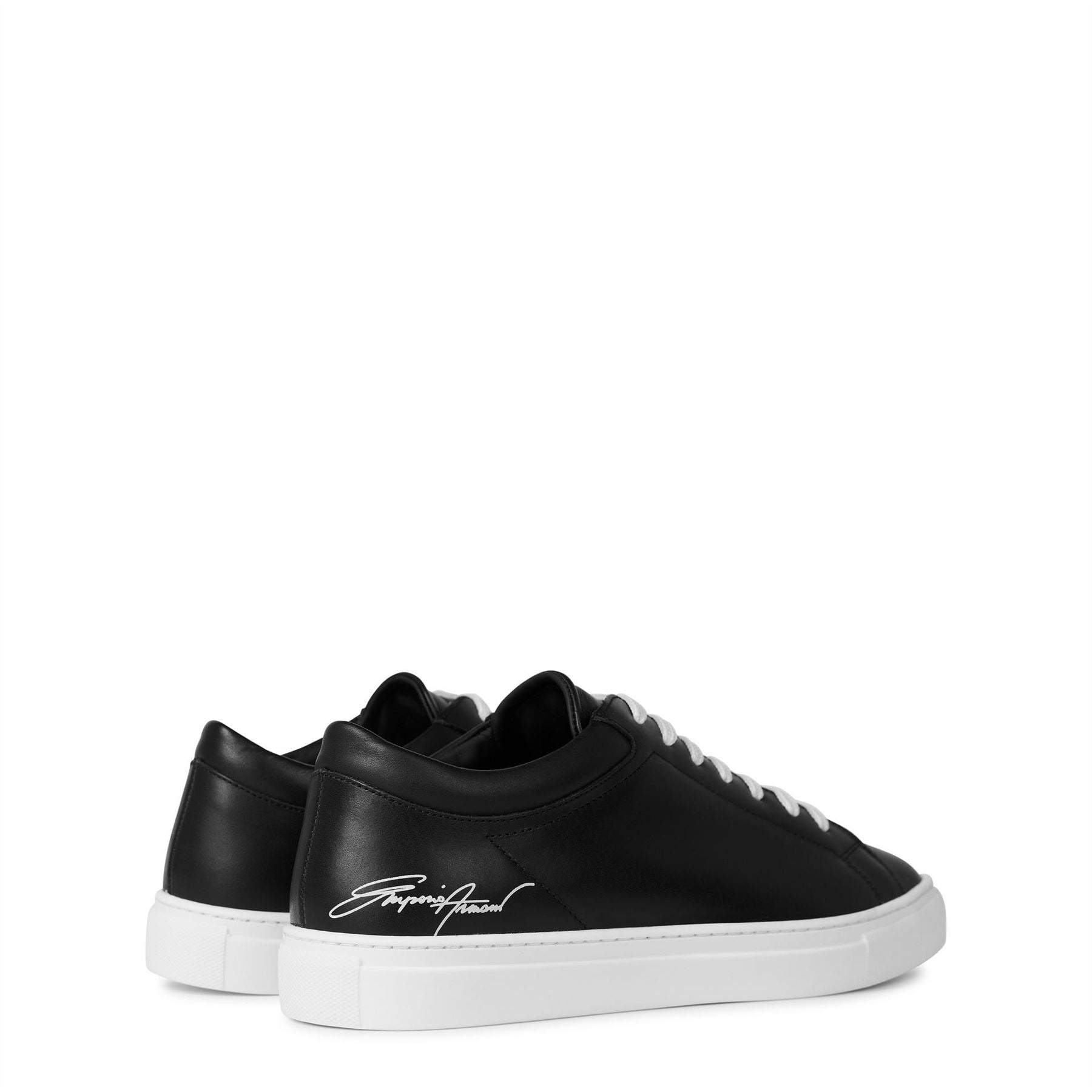 Emporio Armani Leather Low Top Trainers