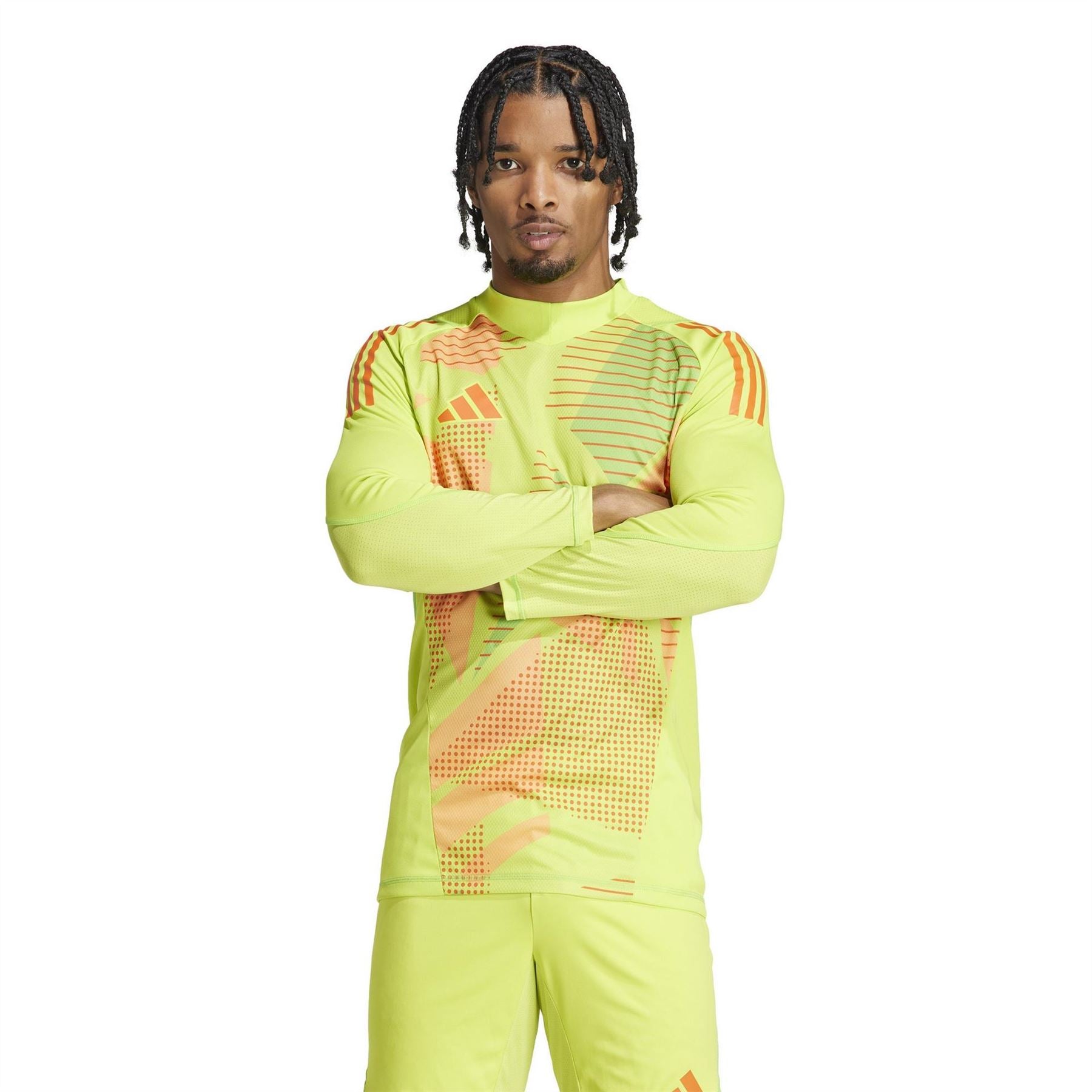 adidas V-Neck Raglan Sleeve Long Sleeve Jersey Top