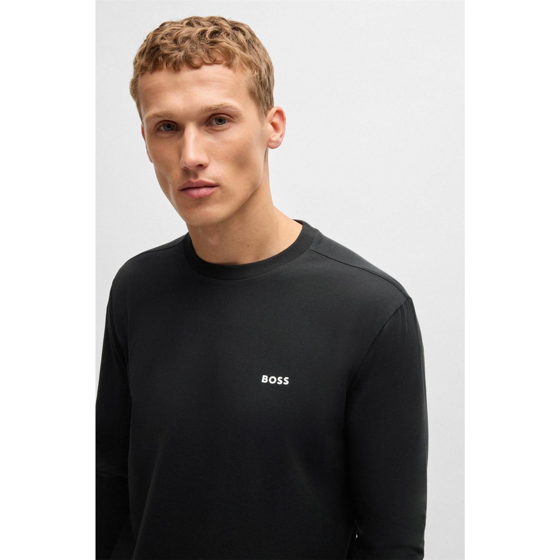 Boss Green Long Sleeve T-Shirt With Iconic Logo Detail