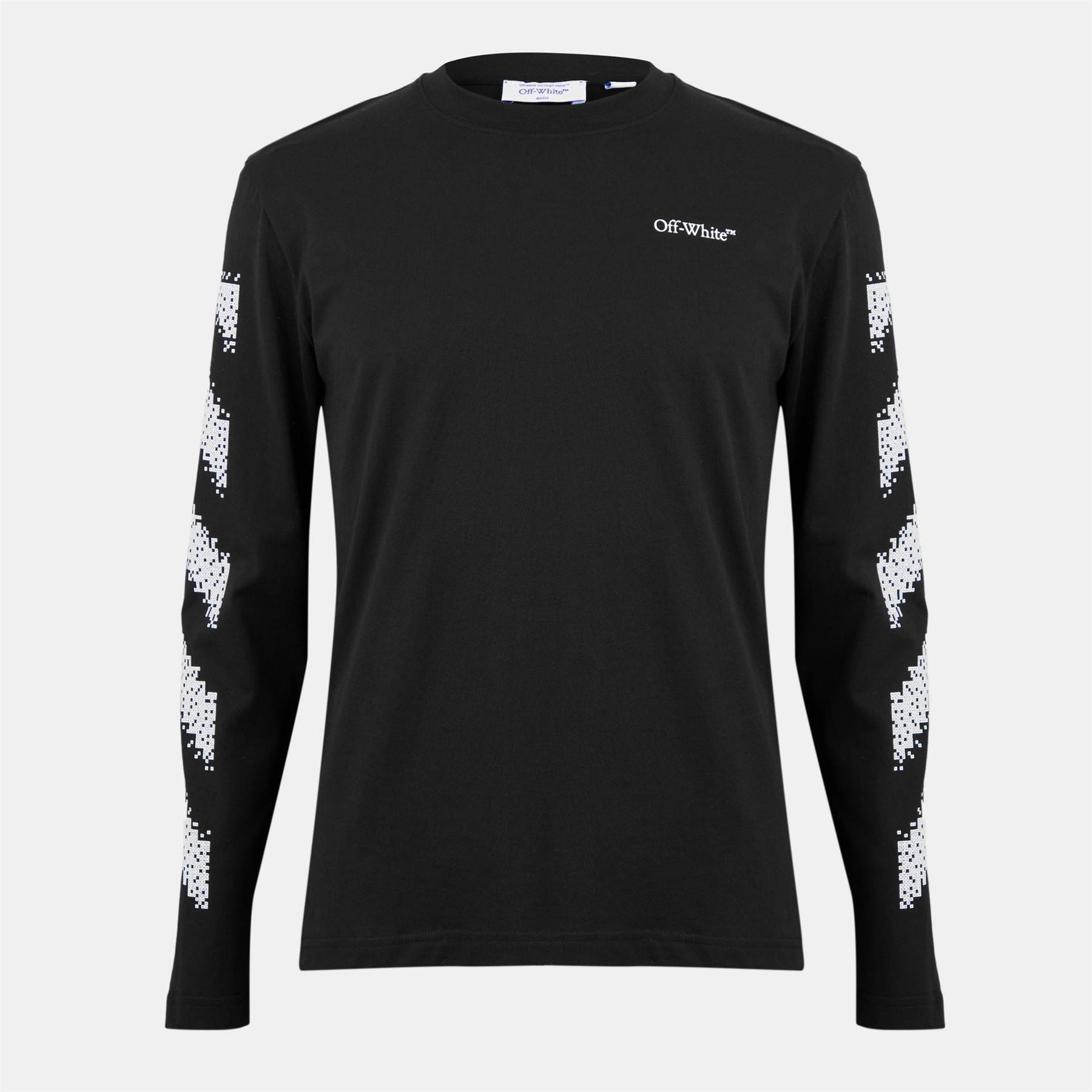 Off White Diag Skate Diagonal Graphic Long Sleeve T-Shirt