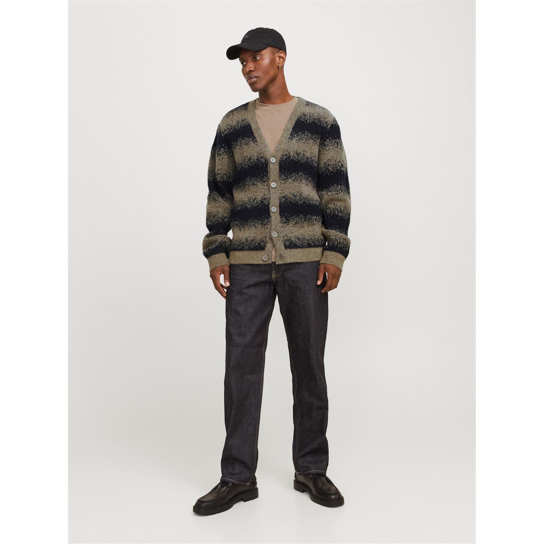 Jack and Jones Relaxed Fit V-Neck Knit Cardigan