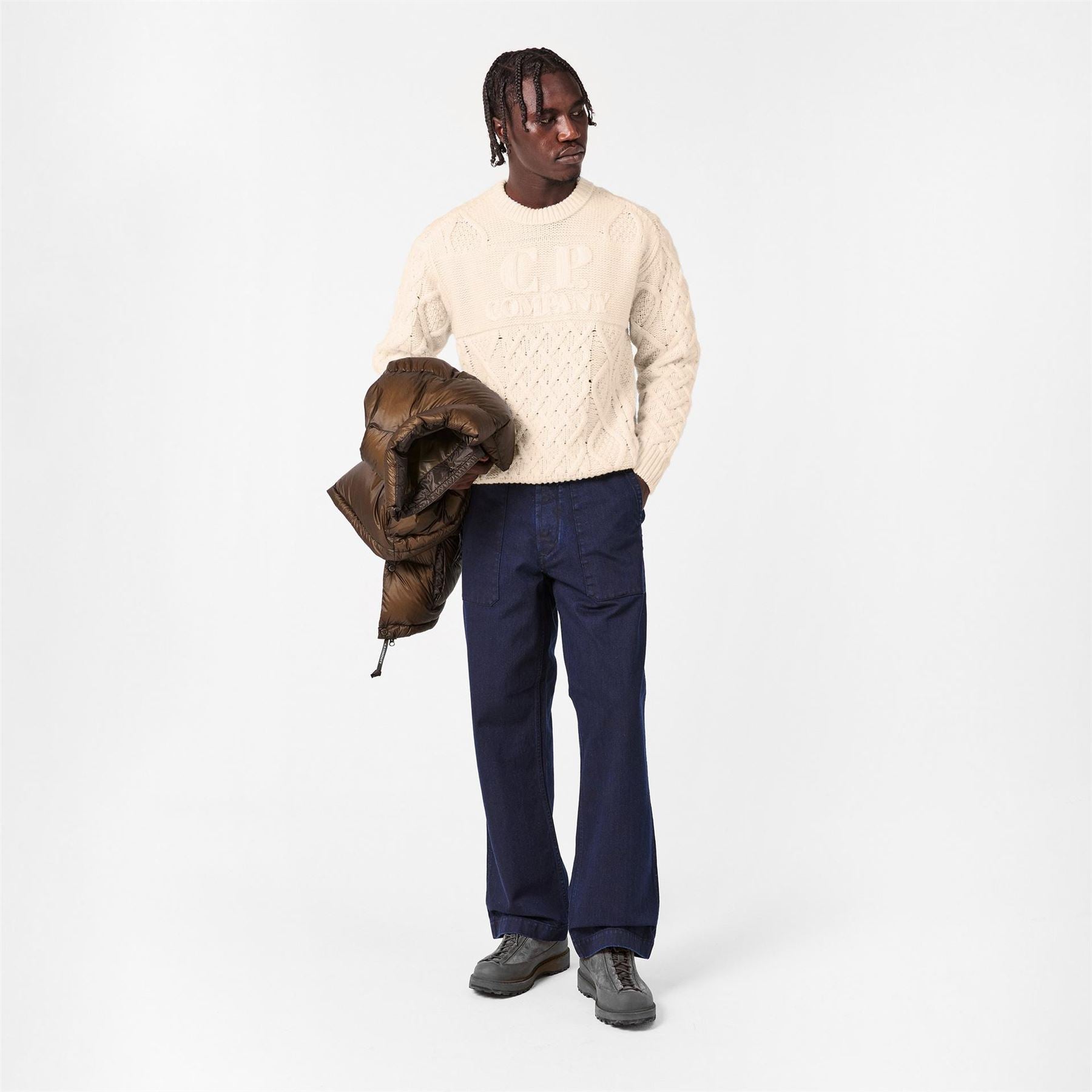 CP Company Lens Roll Nk Knitted Turtle Neck Jumper