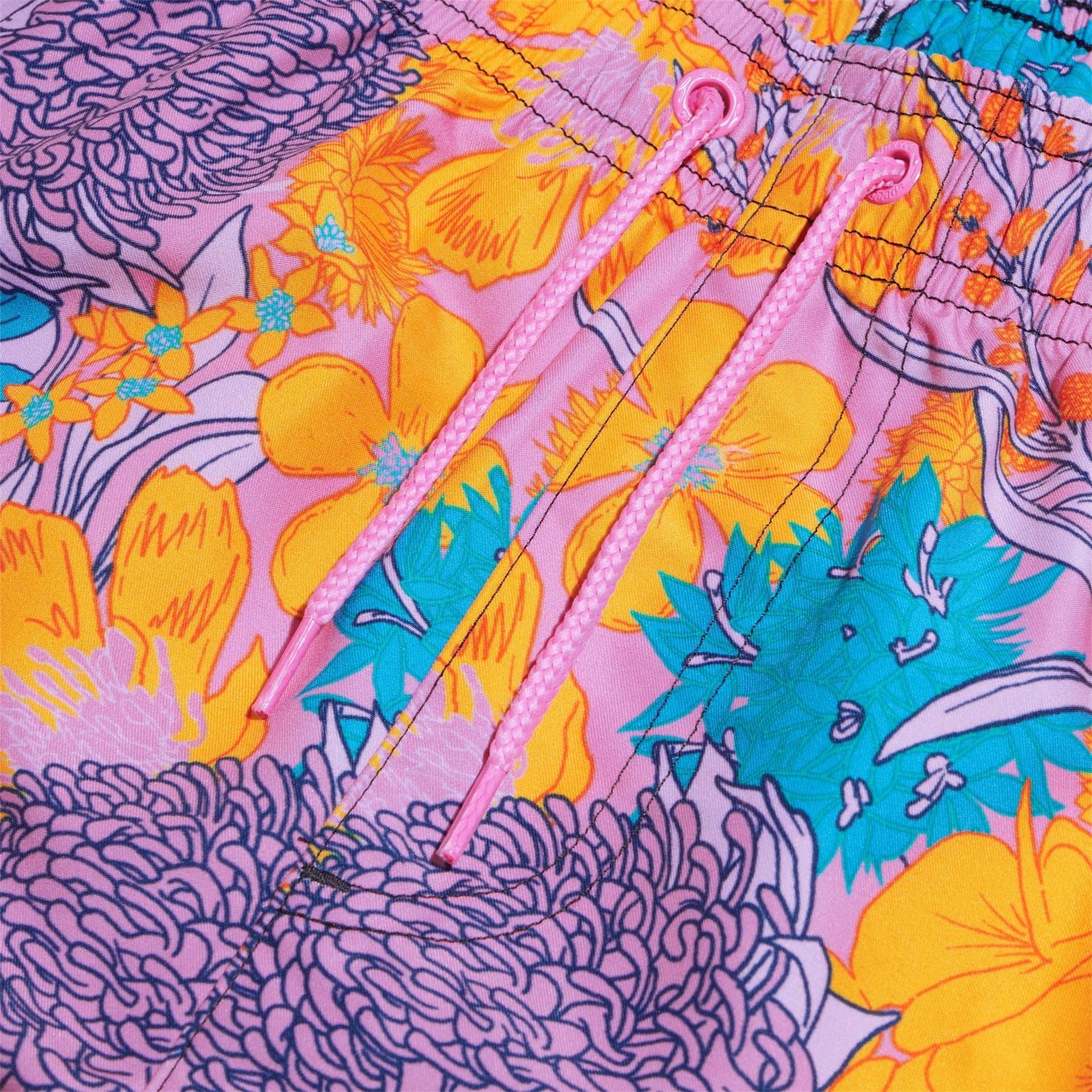 Speedo Floral Patterned Swim Short with Logo Patch