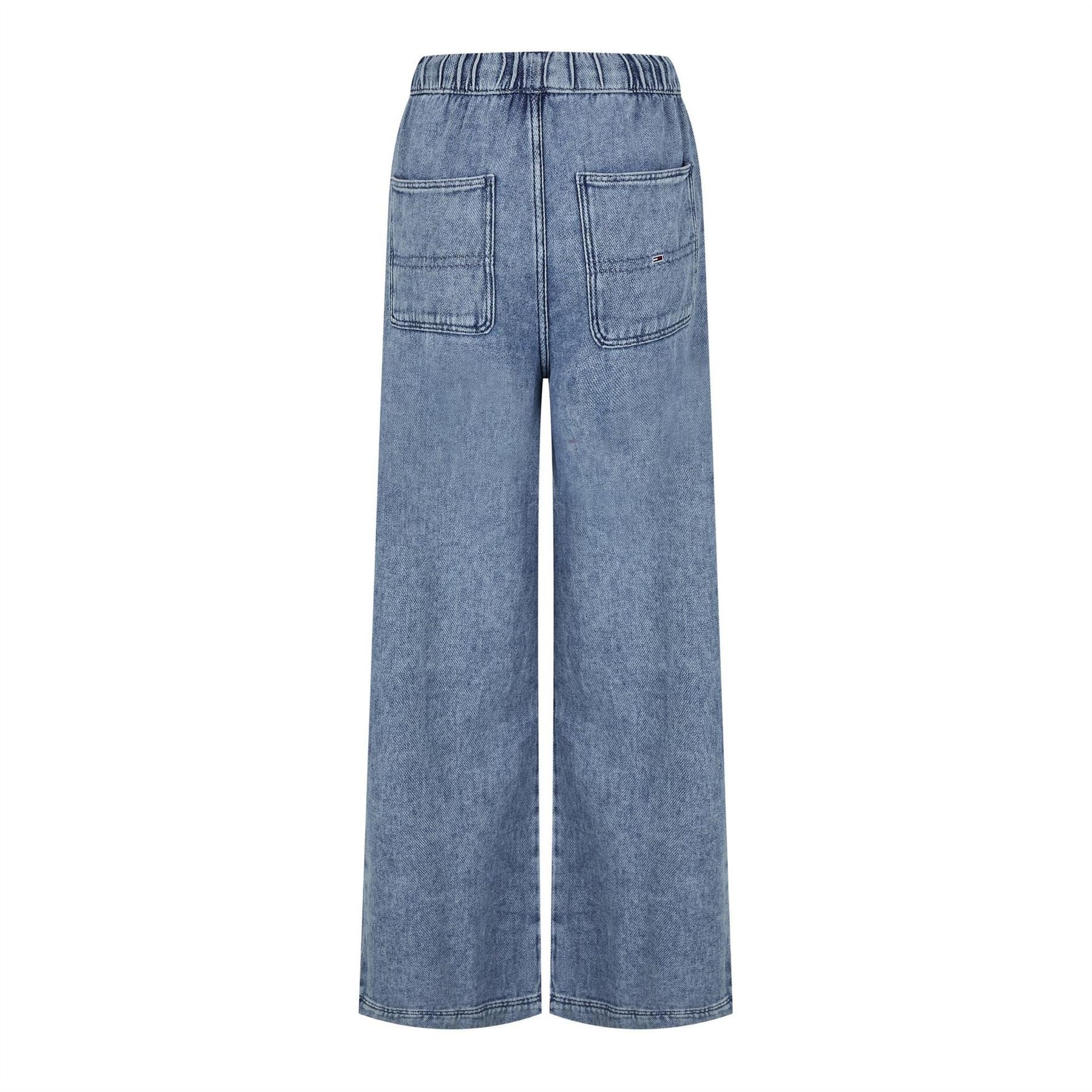 Tommy Jeans Twill Denim Long Palazzo Trousers