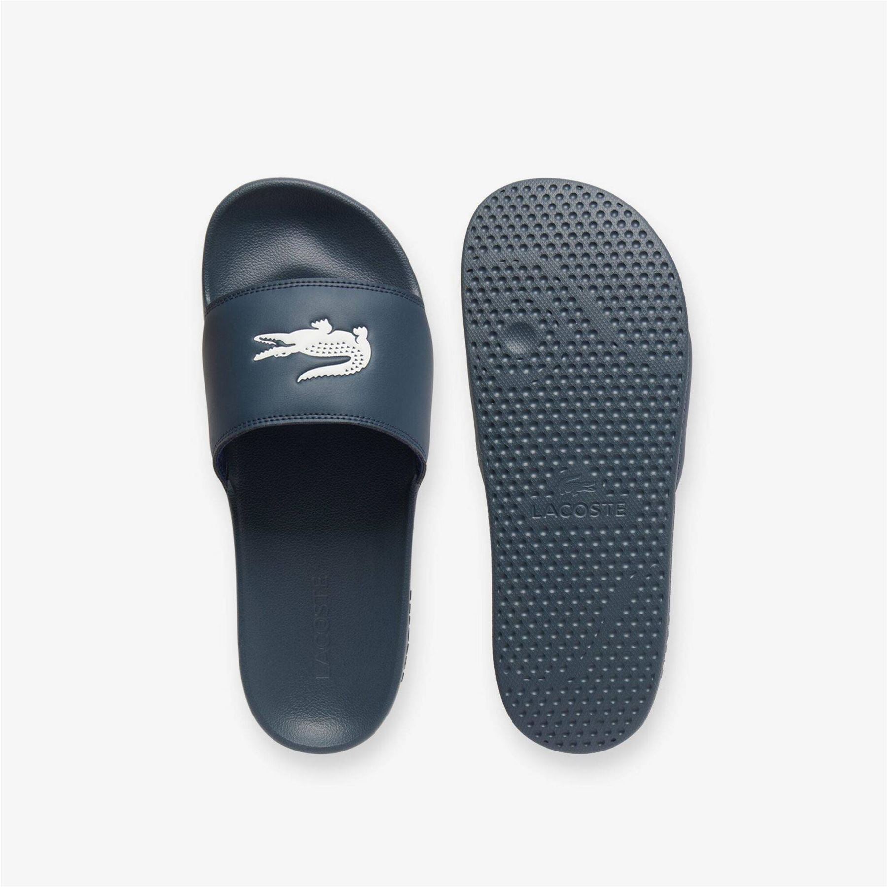 Lacoste Serve Crocodile Print Slide Mules