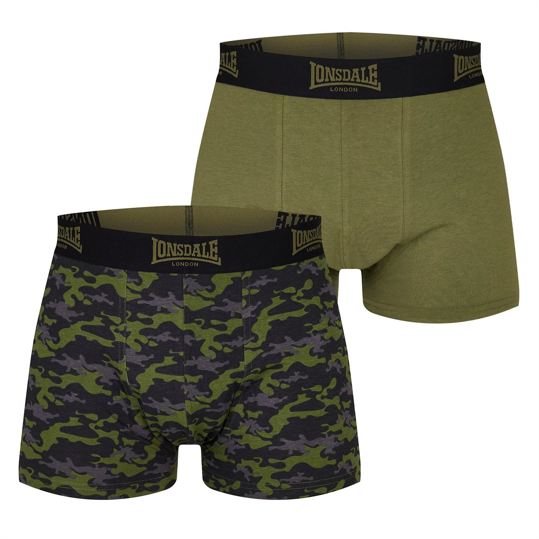 Lonsdale Trunk Shorts 2 Pack Mens