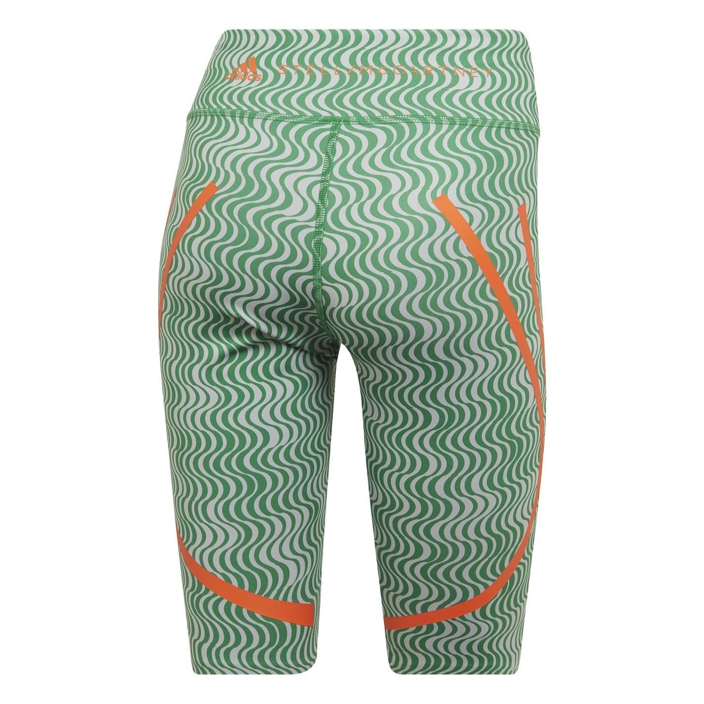 adidas by Stella McCartney Womens Asymmetrical Print Cycling Shorts