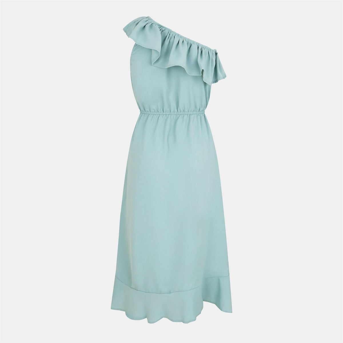 AX Paris Shoulder Frill Detail Dipped Hem Dress