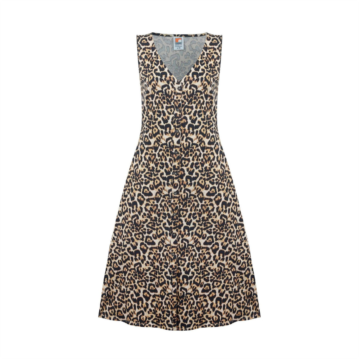 SoulCal V-Neck Midi A-Line Dress