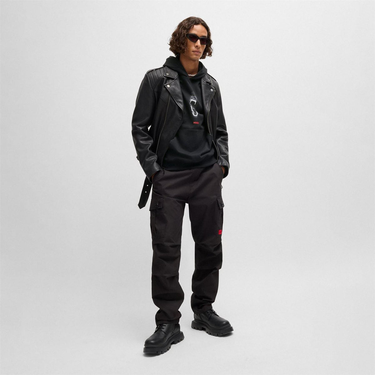Hugo Hooded Large Genie Regular Fit Sweatshirt