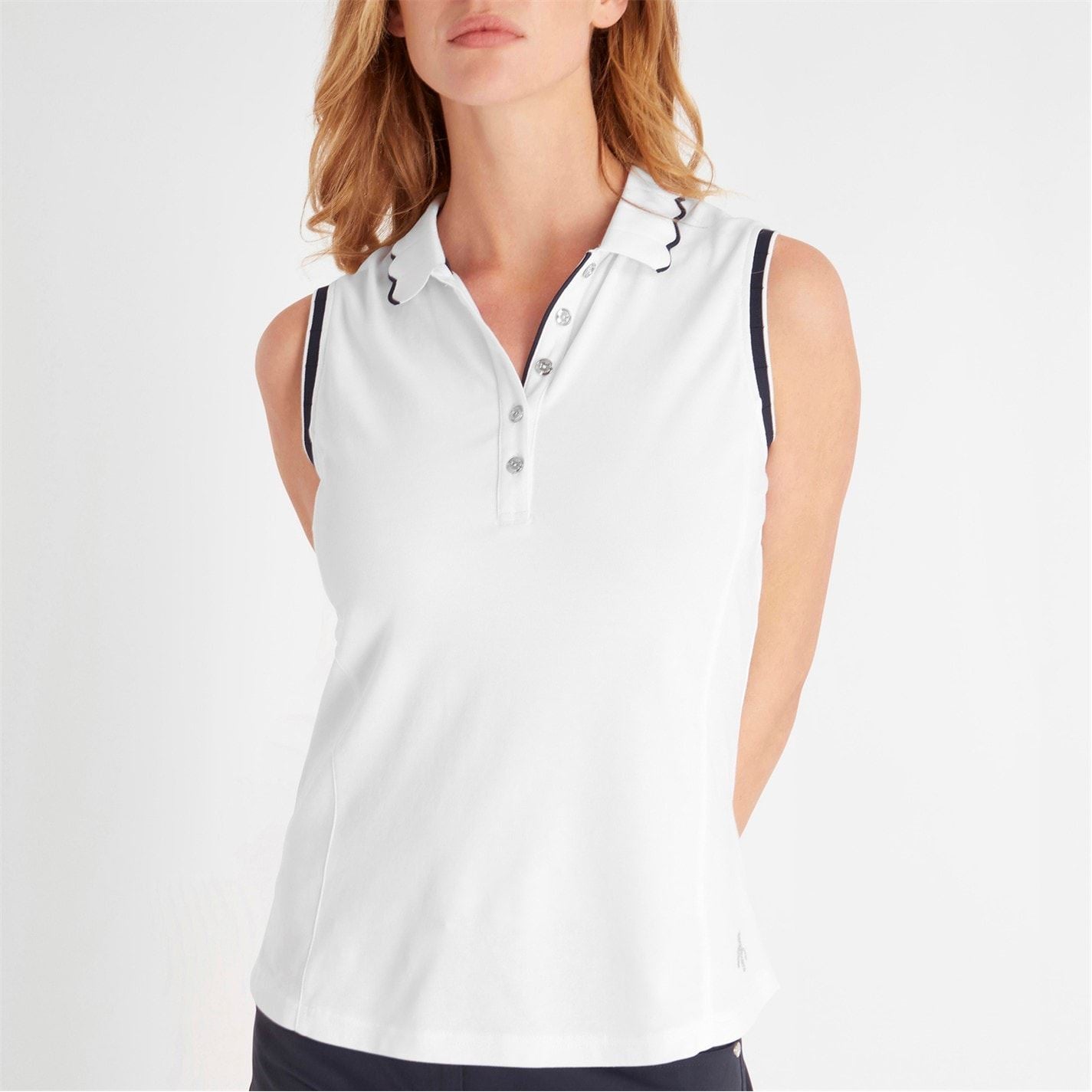 Calvin Klein Golf Womens Lamb Nadia Sleeveless Polo Shirt