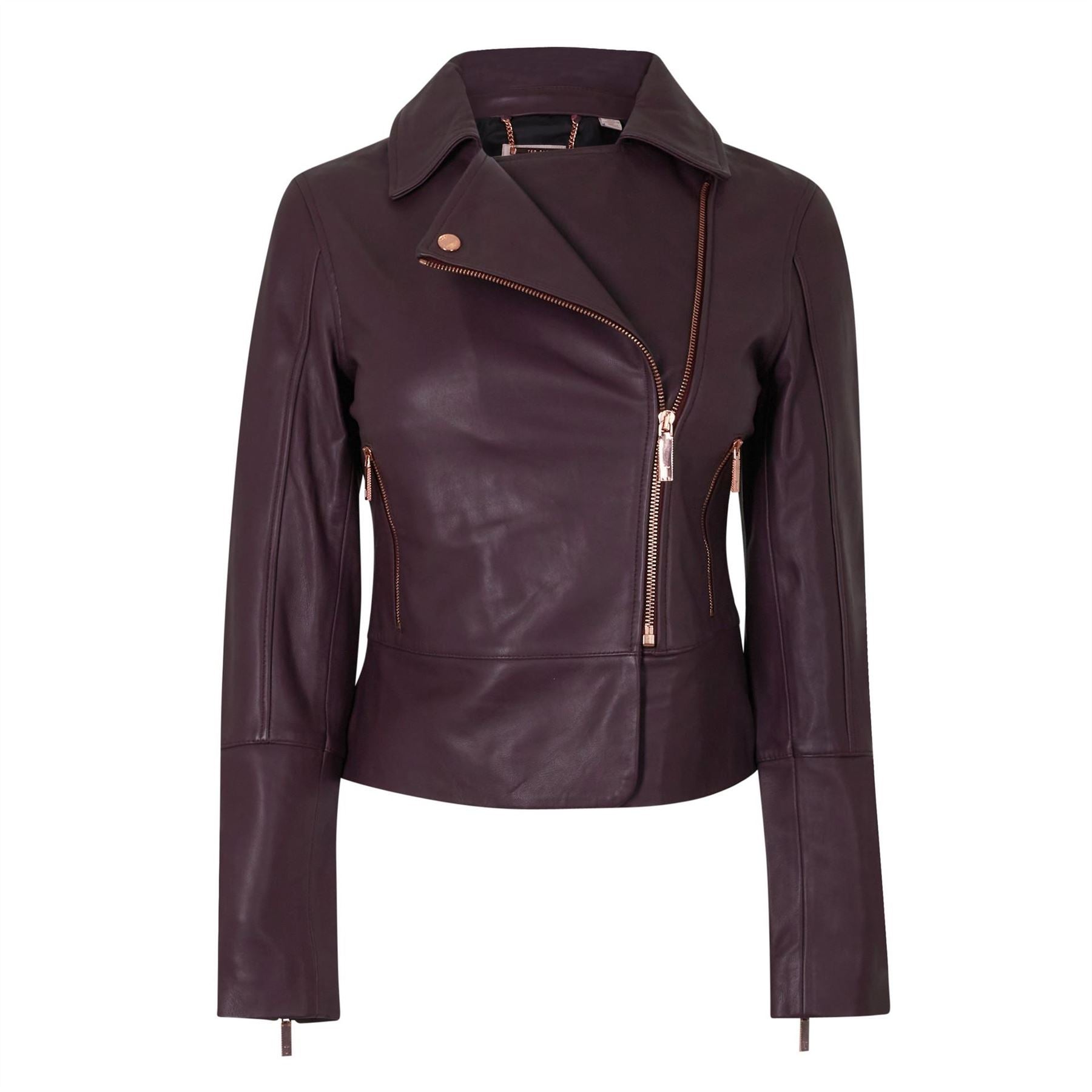 Ted Baker Lizia Moto Collared Neck Short Jacket