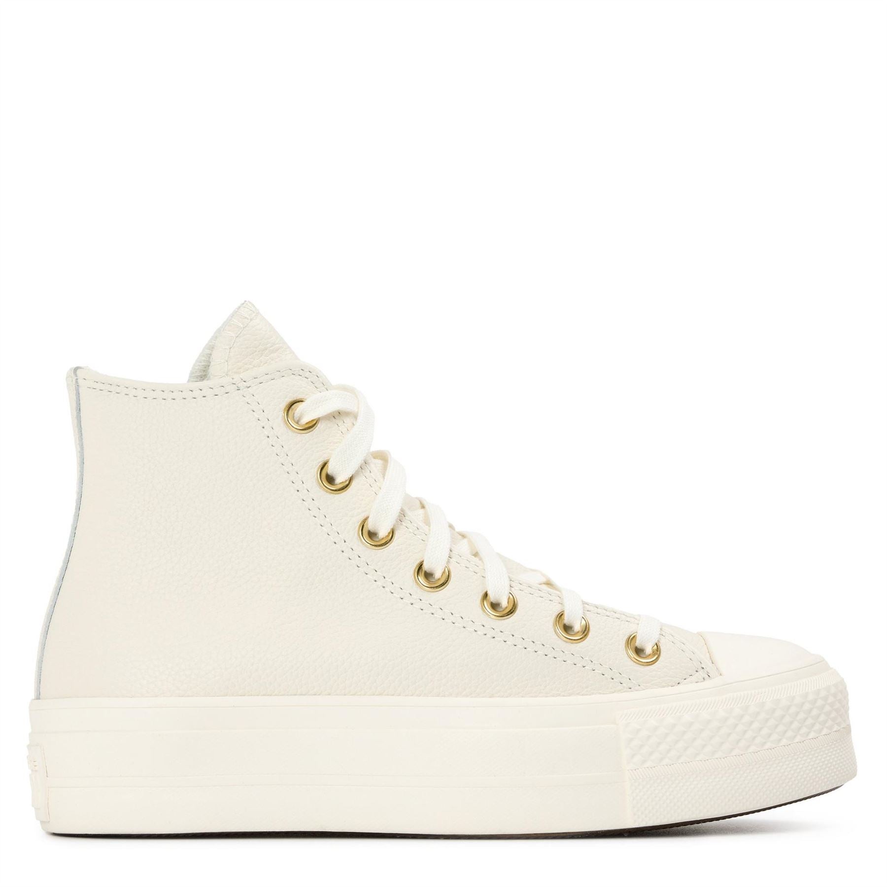Converse Chuck Taylor All Star Lift Leather High Top Trainers