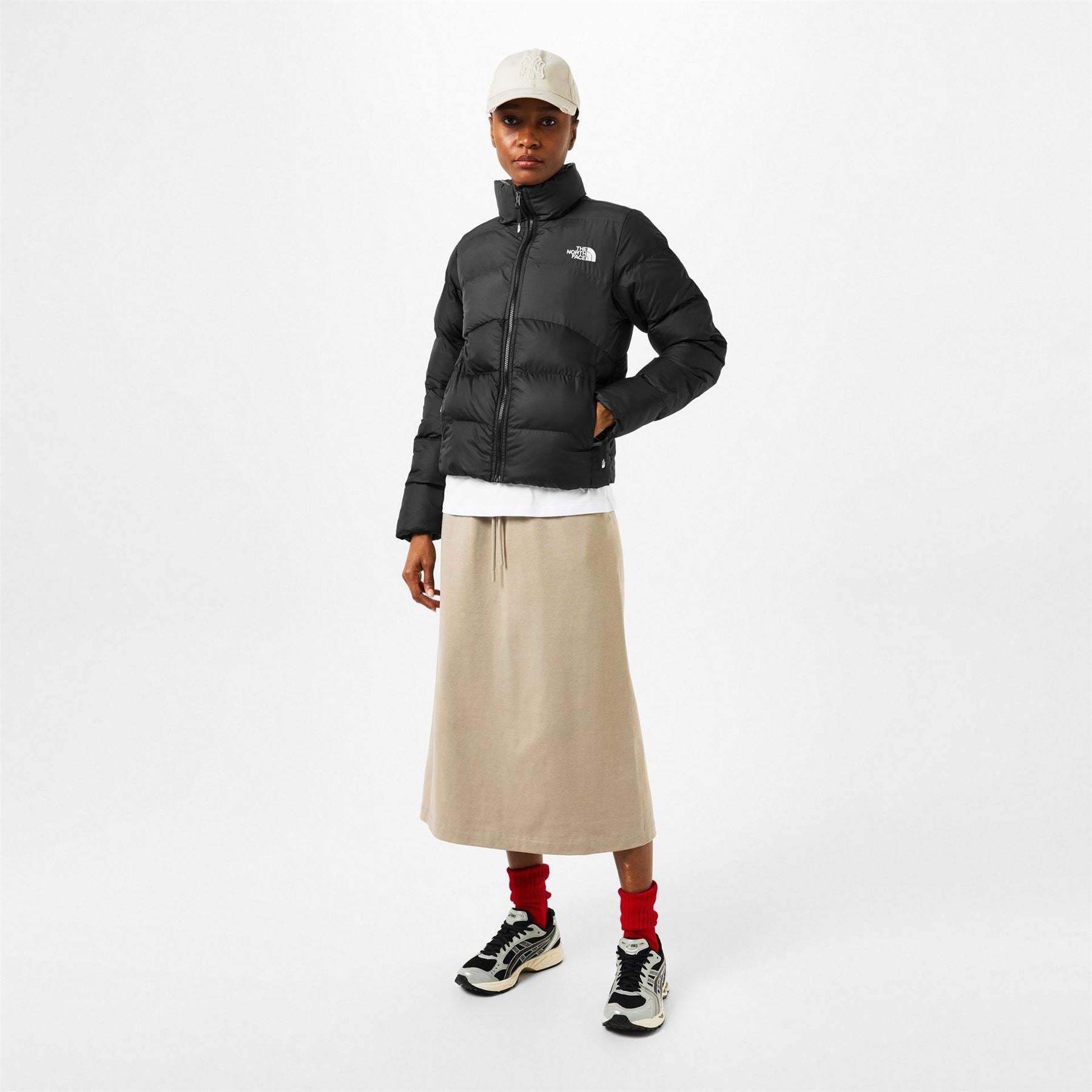 The North Face Saikuru Water and Wind Resistant Oversized Fit Short Puffer Jacket