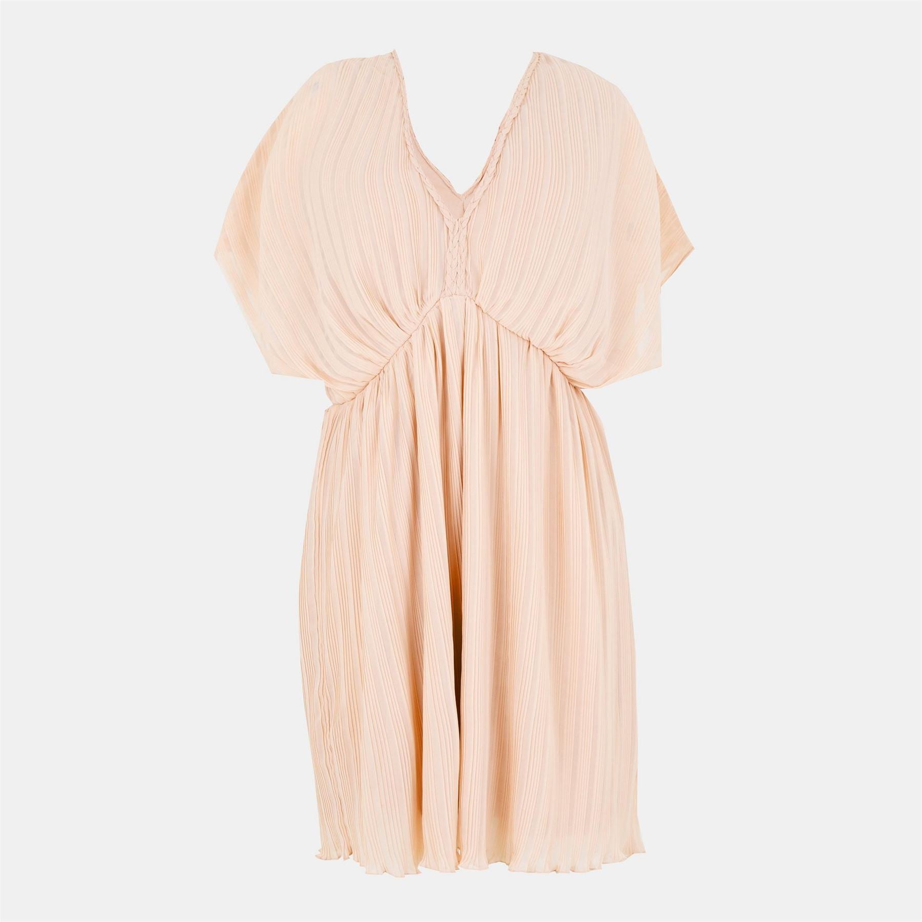 French Connection Chathia V-Neck Short Sleeve Mini Dress