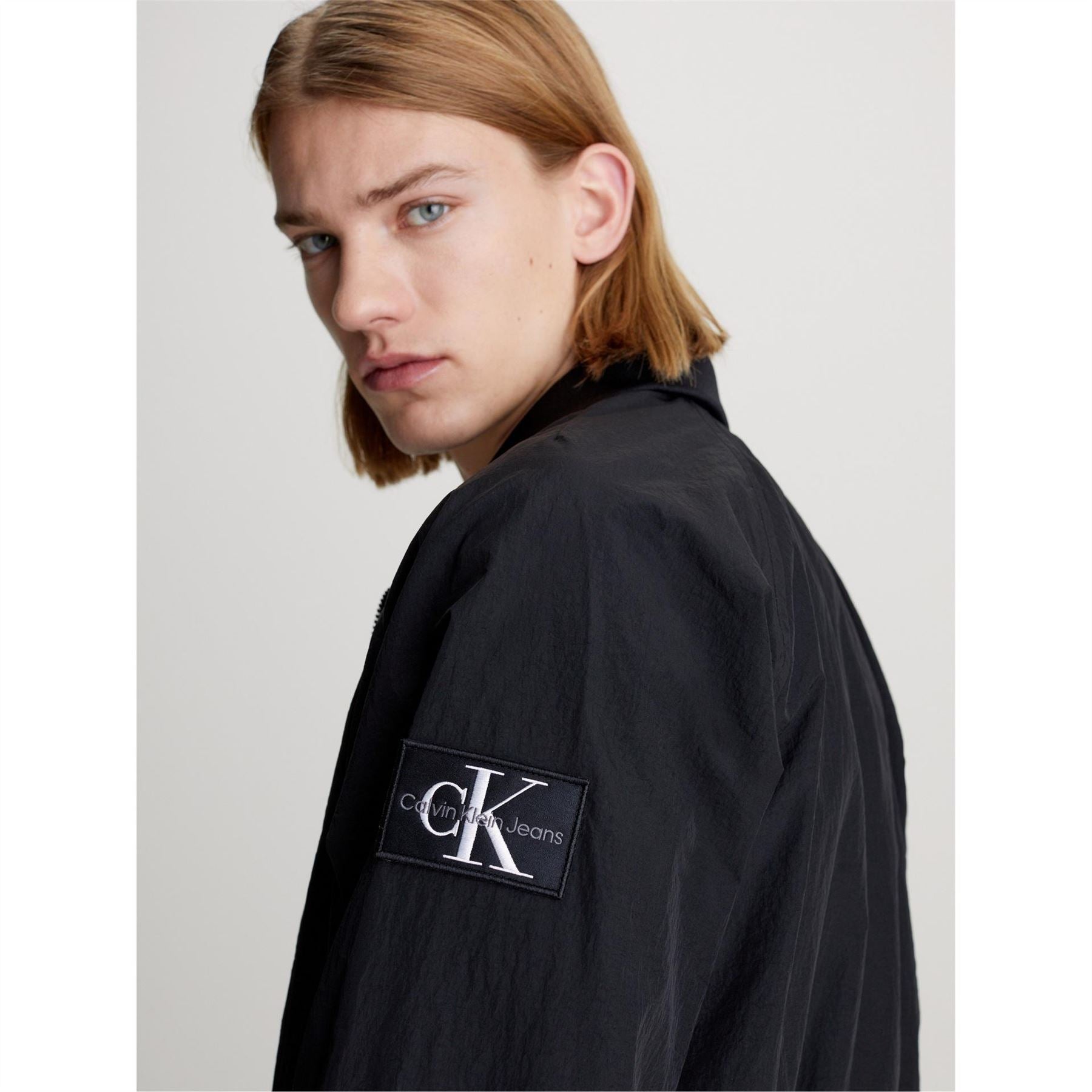 Calvin Klein Jeans Short Collared Neck Harrington Jacket