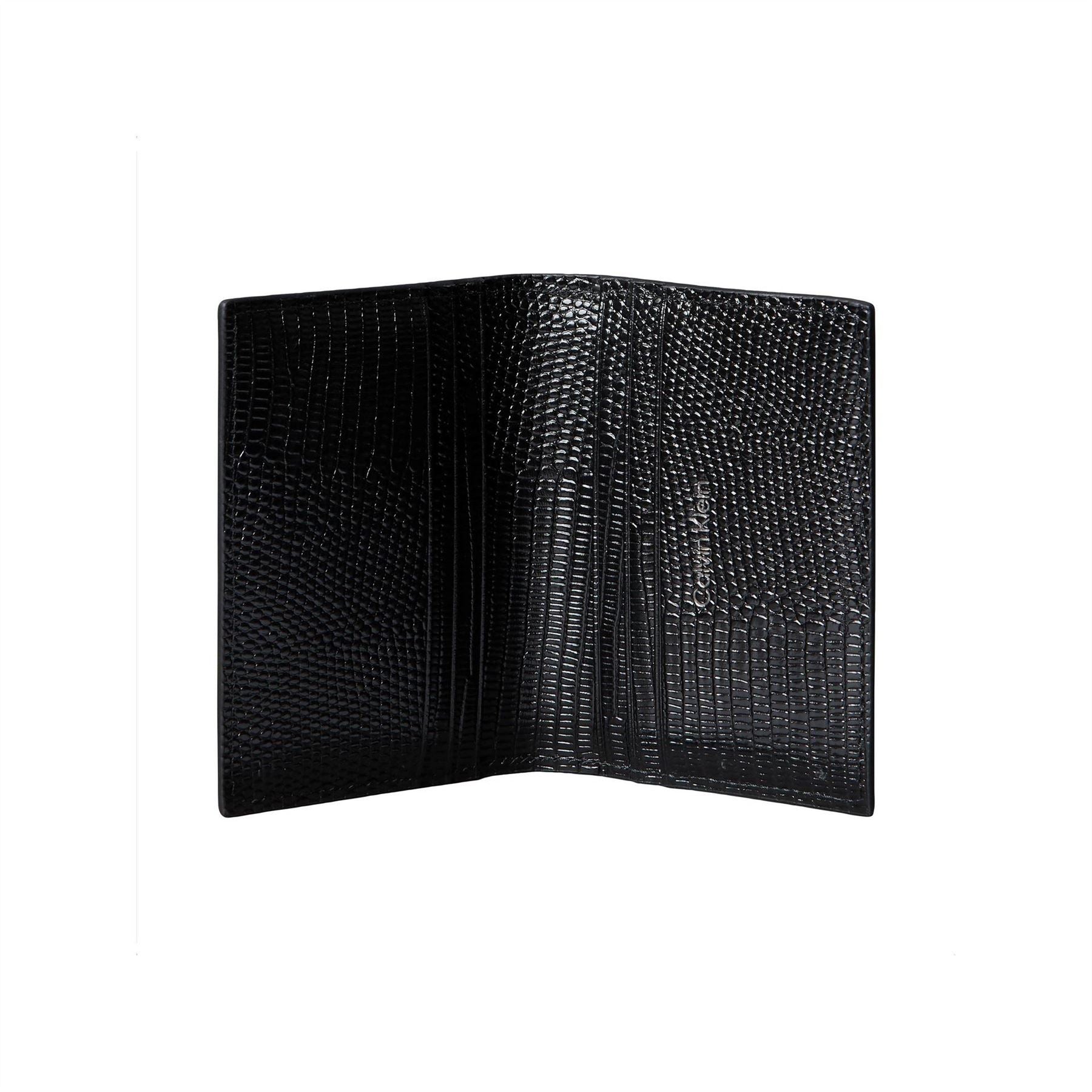 Calvin Klein Embossed Logo Leather Wallet With Coin Pouch