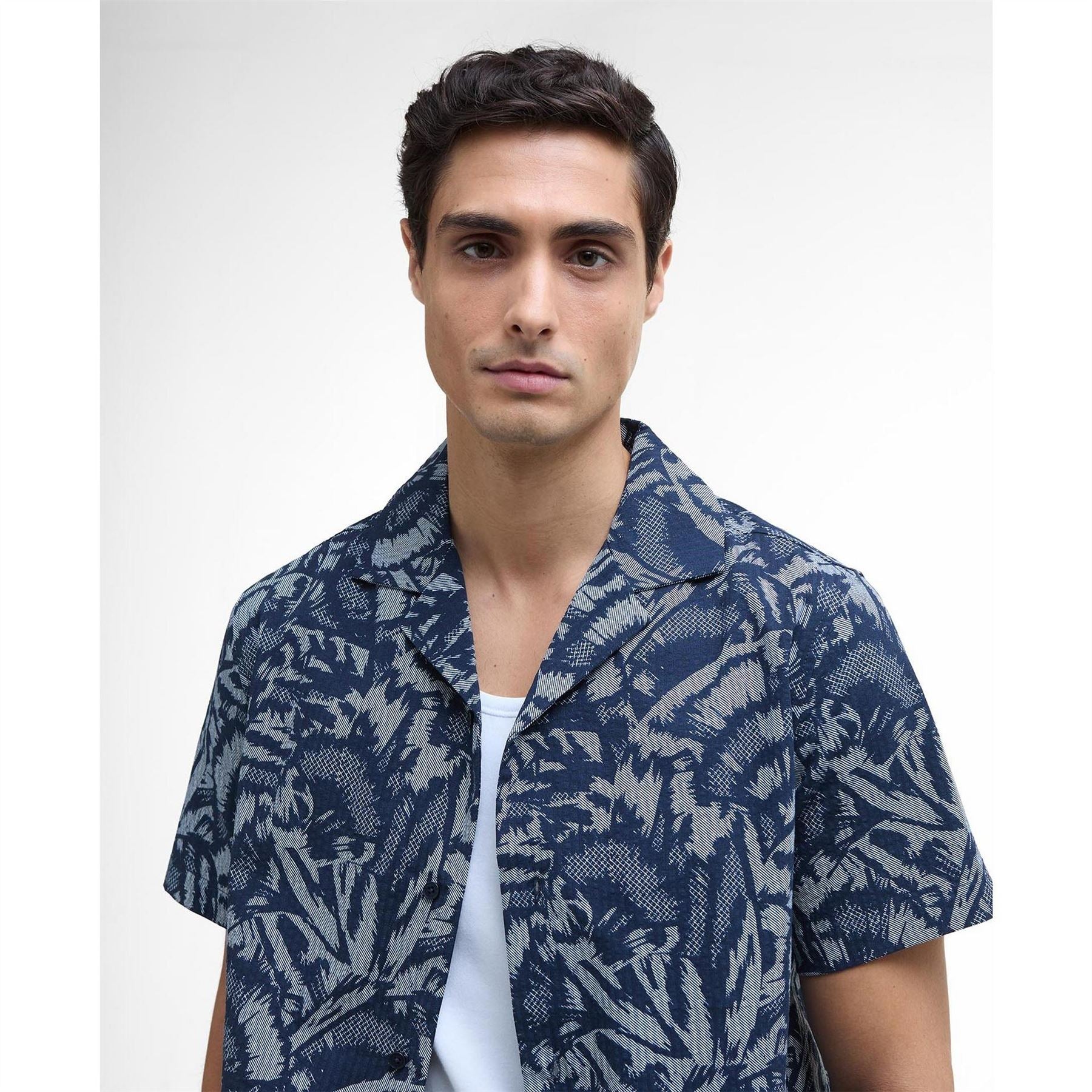 Barbour International B.intense Kew All Over Print Short Sleeve Patterned Shirt
