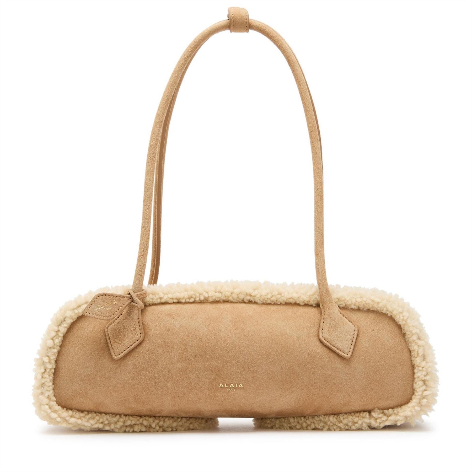 Alaia Teckel Shearling Suede Medi