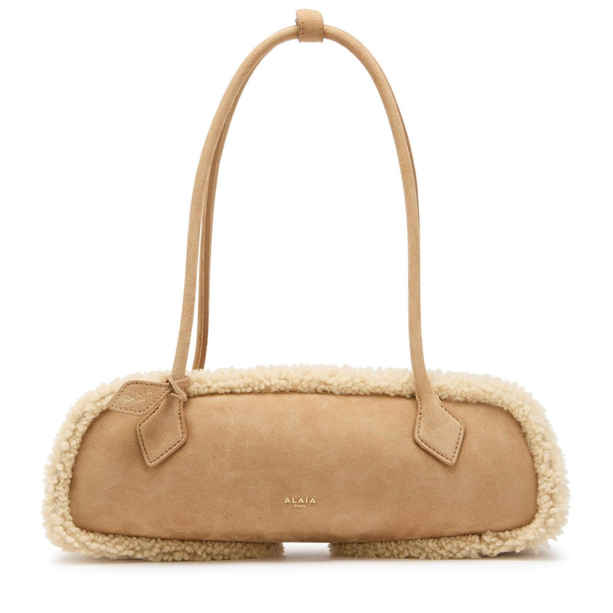 Alaia Teckel Shearling Suede Medi