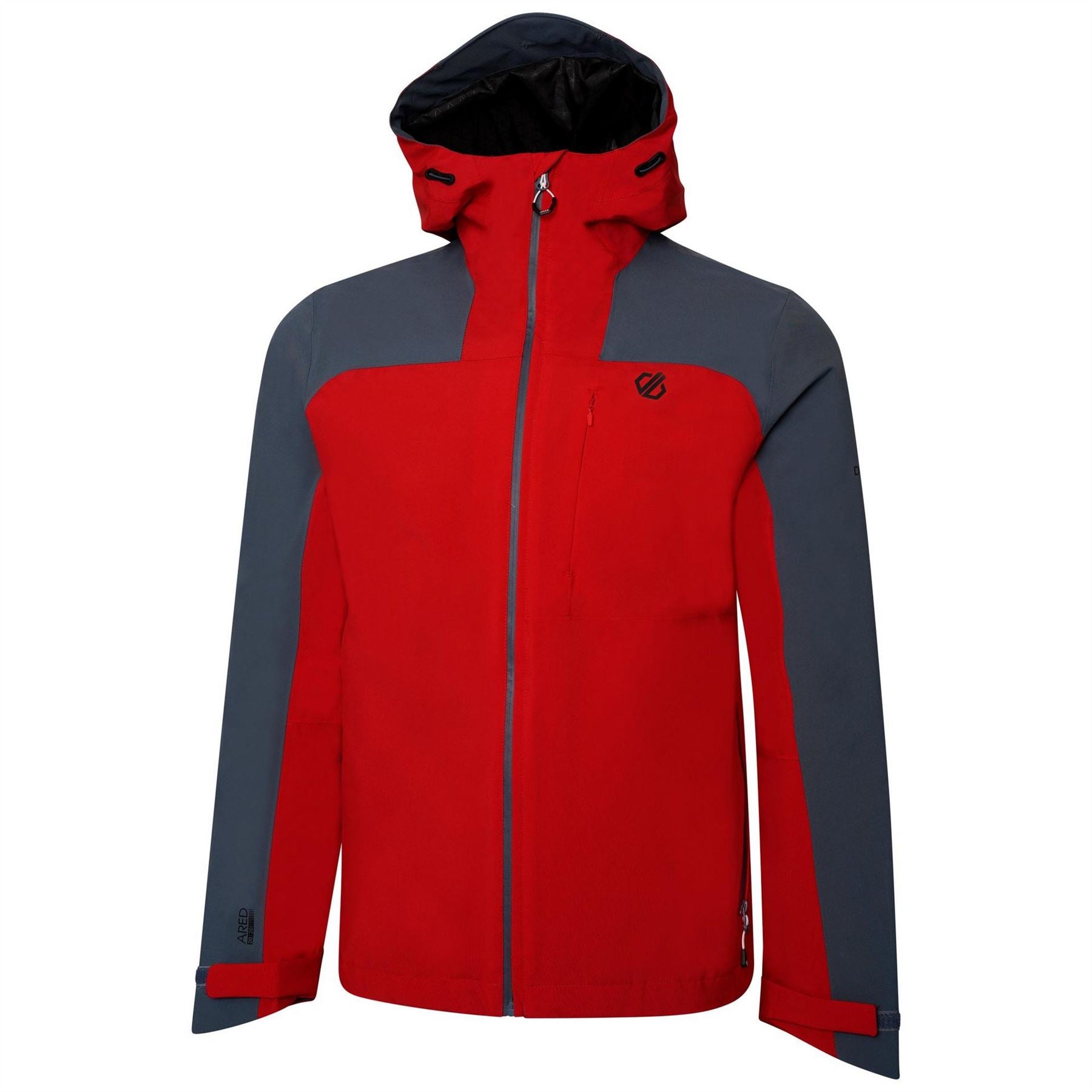 Dare 2b Hooded Neck Color Block Patterned Shell Jacket